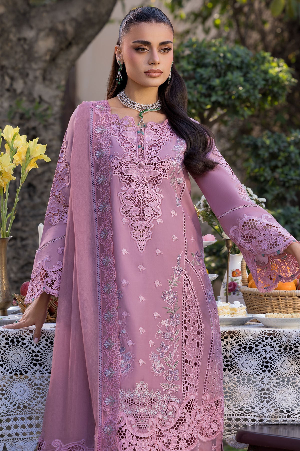 5923-SERRE EMBROIDERED LAWN STITCHED