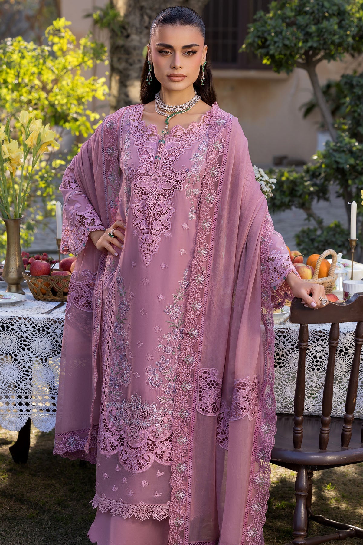 5923-SERRE EMBROIDERED LAWN STITCHED