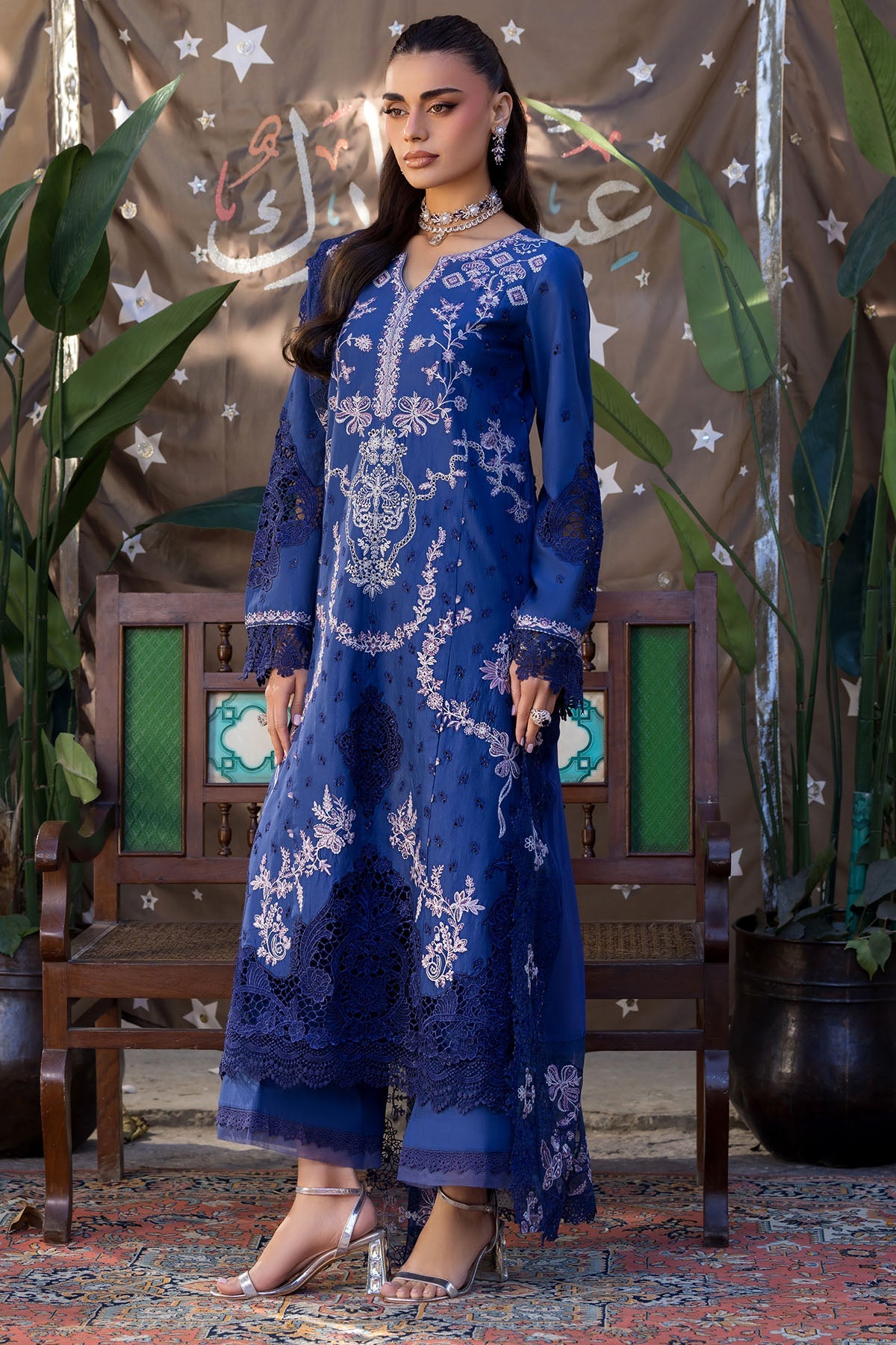 5924-CORALINE EMBROIDERED LAWN STITCHED