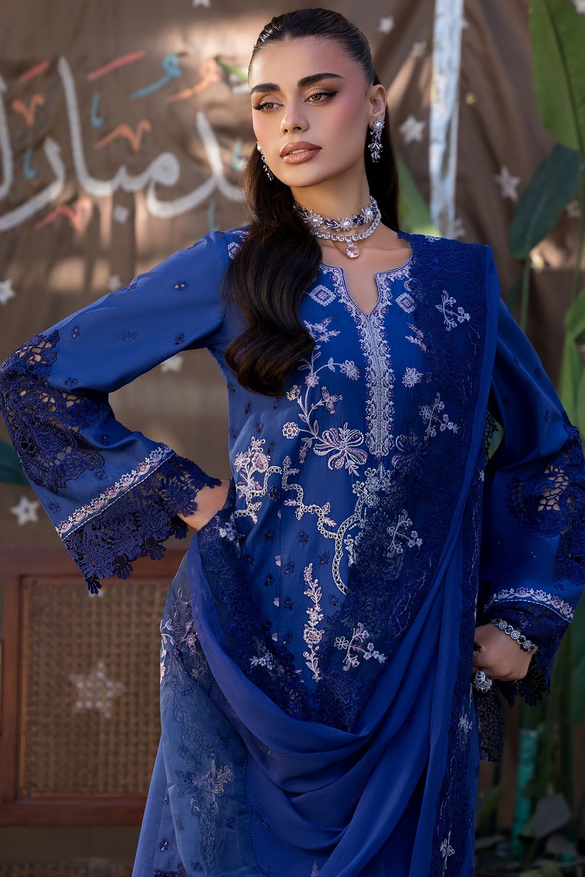 5924-CORALINE EMBROIDERED LAWN STITCHED