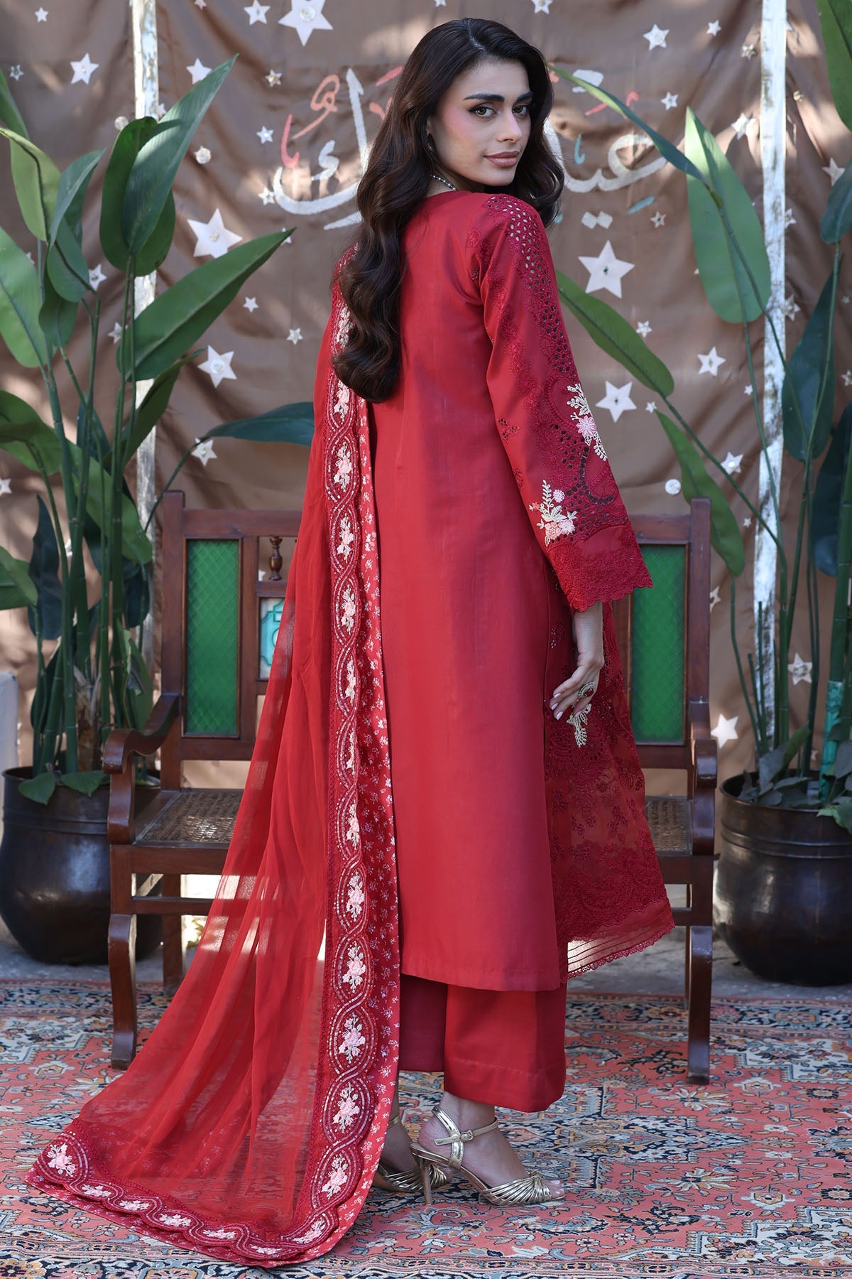 5928-IRISE EMBROIDERED LAWN STITCHED