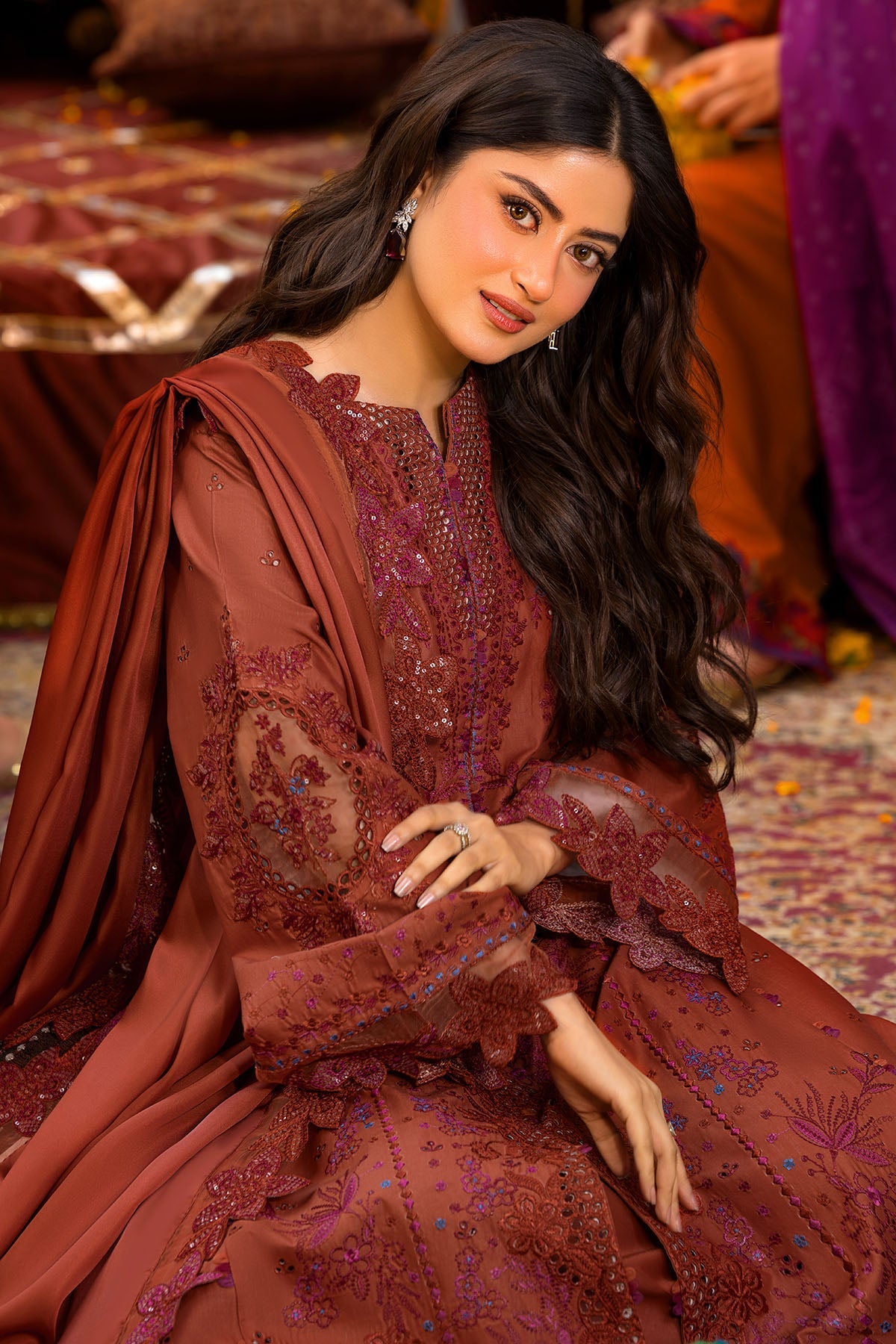 5934-JADE EMBROIDERED LAWN STITCHED