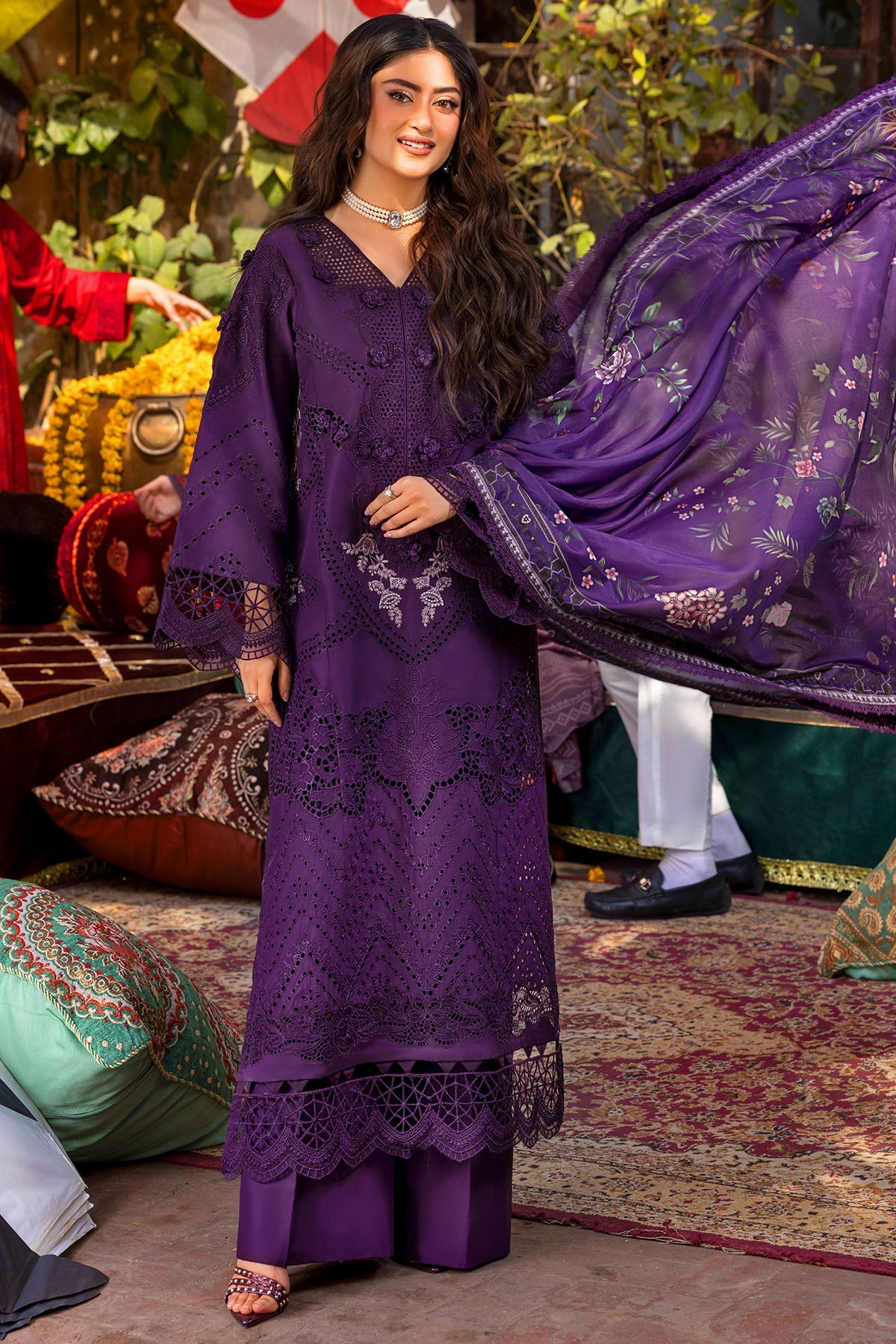 5935-ARINA EMBROIDERED LAWN STITCHED