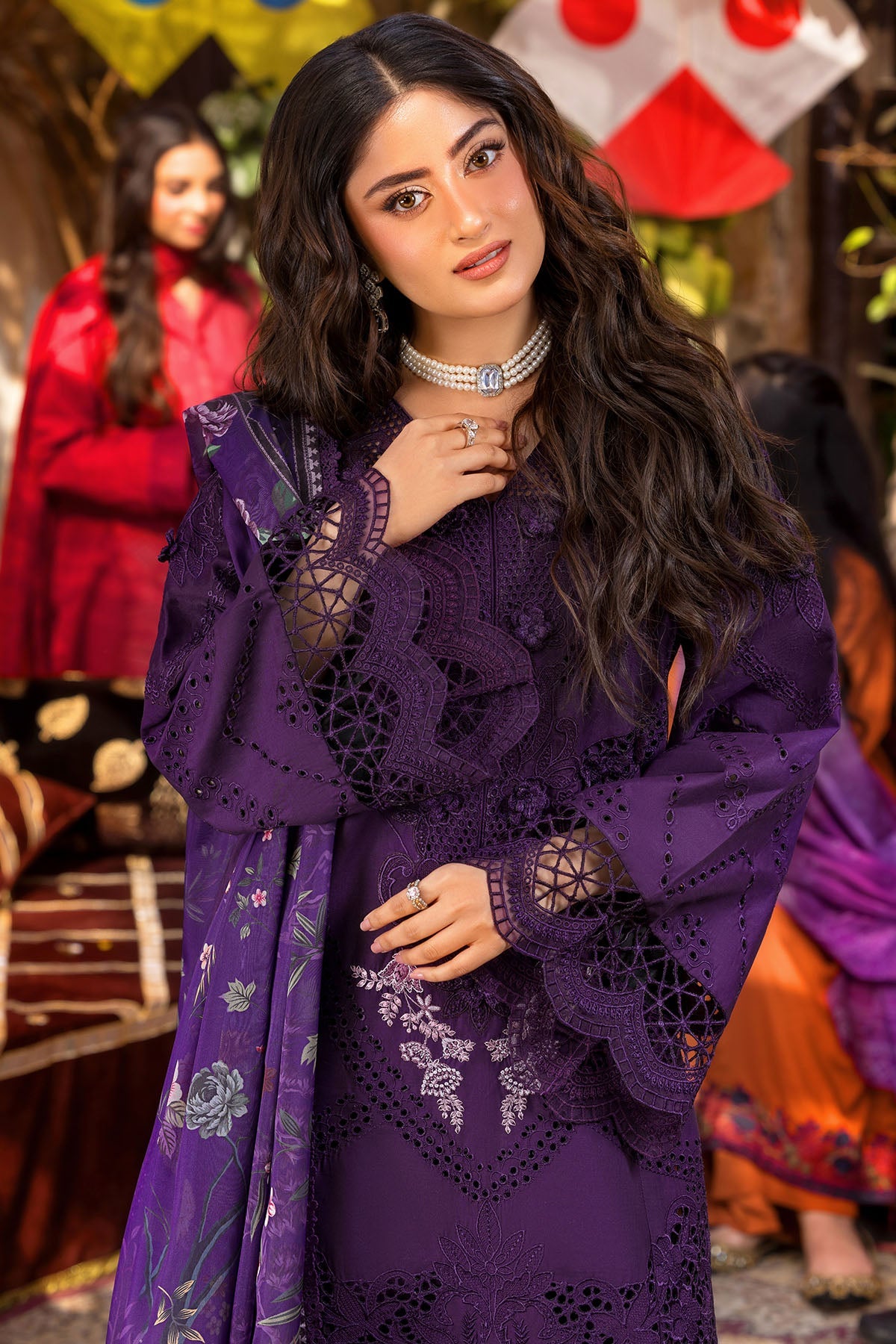 5935-ARINA EMBROIDERED LAWN STITCHED