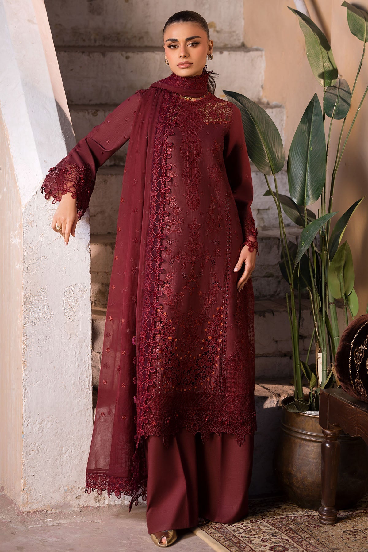 5936-CATALINA EMBROIDERED LAWN STITCHED