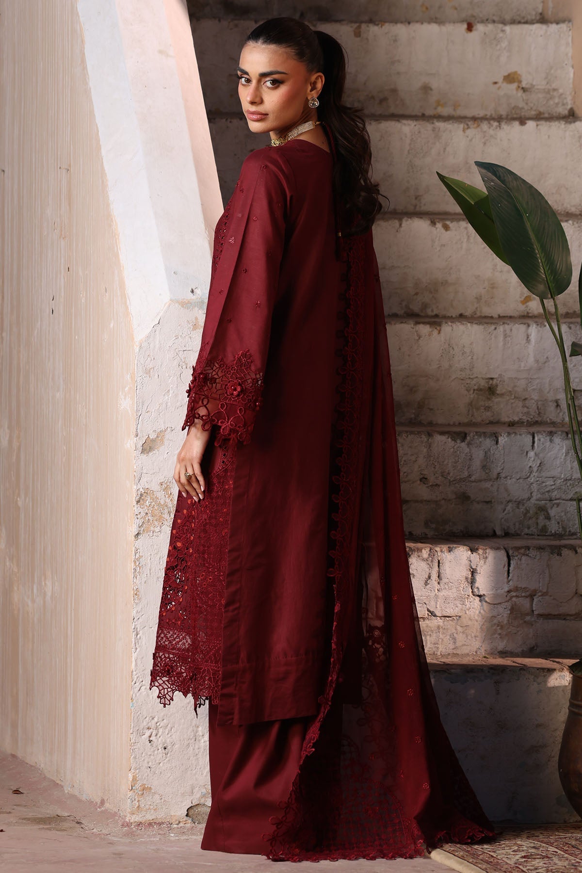 5936-CATALINA EMBROIDERED LAWN STITCHED