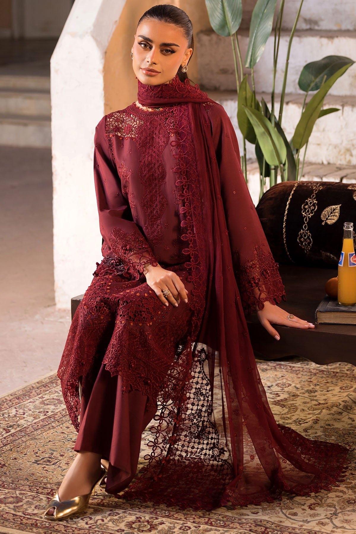 5936-CATALINA EMBROIDERED LAWN STITCHED