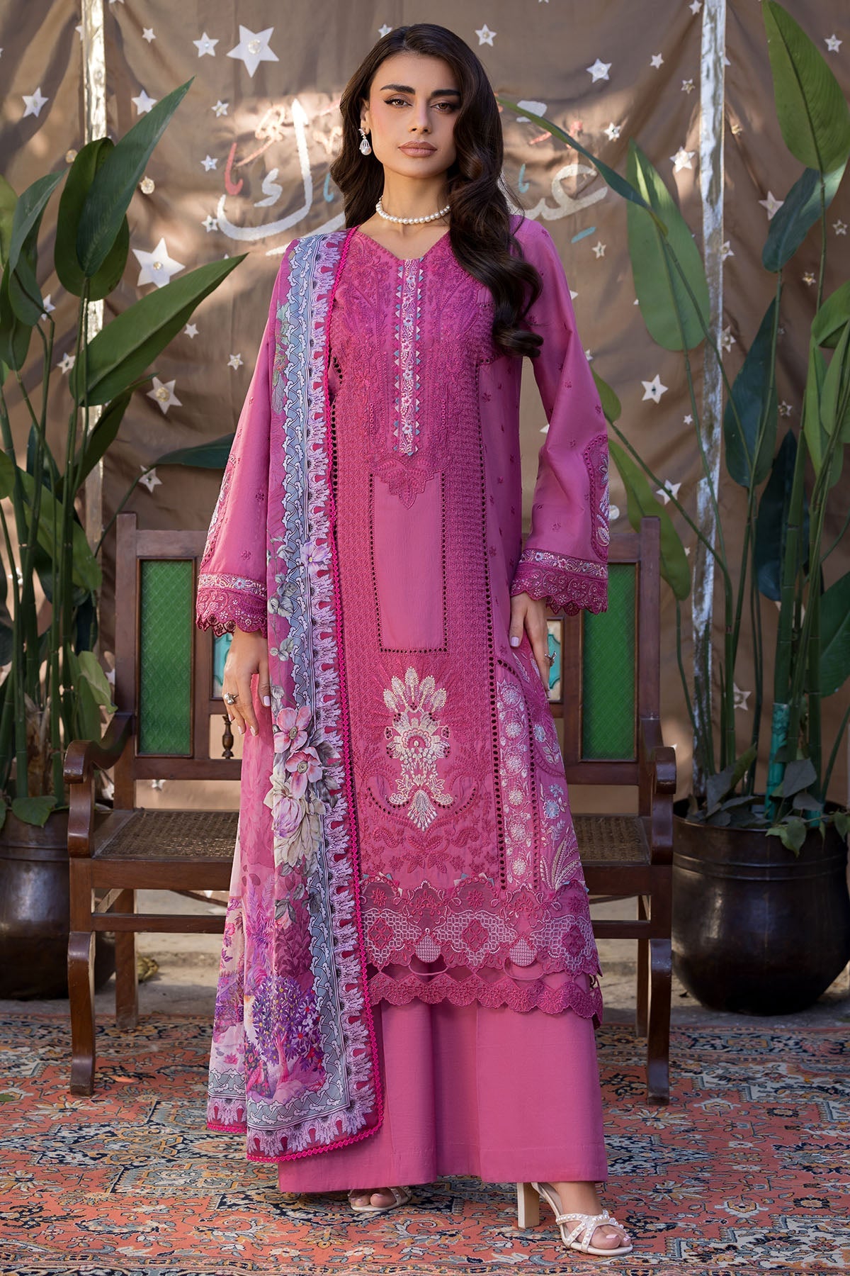 5939-ISA EMBROIDERED LAWN STITCHED