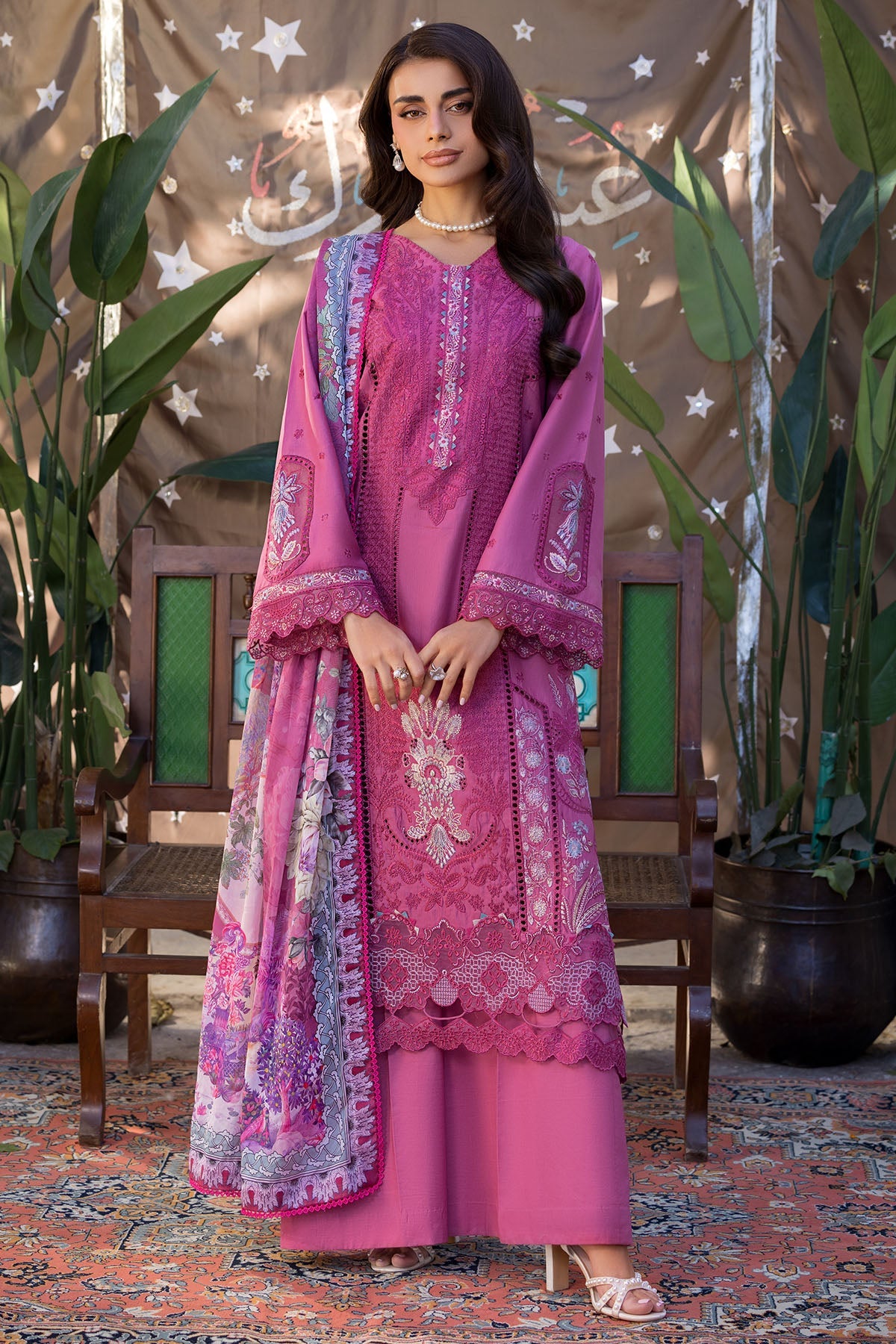 5939-ISA EMBROIDERED LAWN STITCHED
