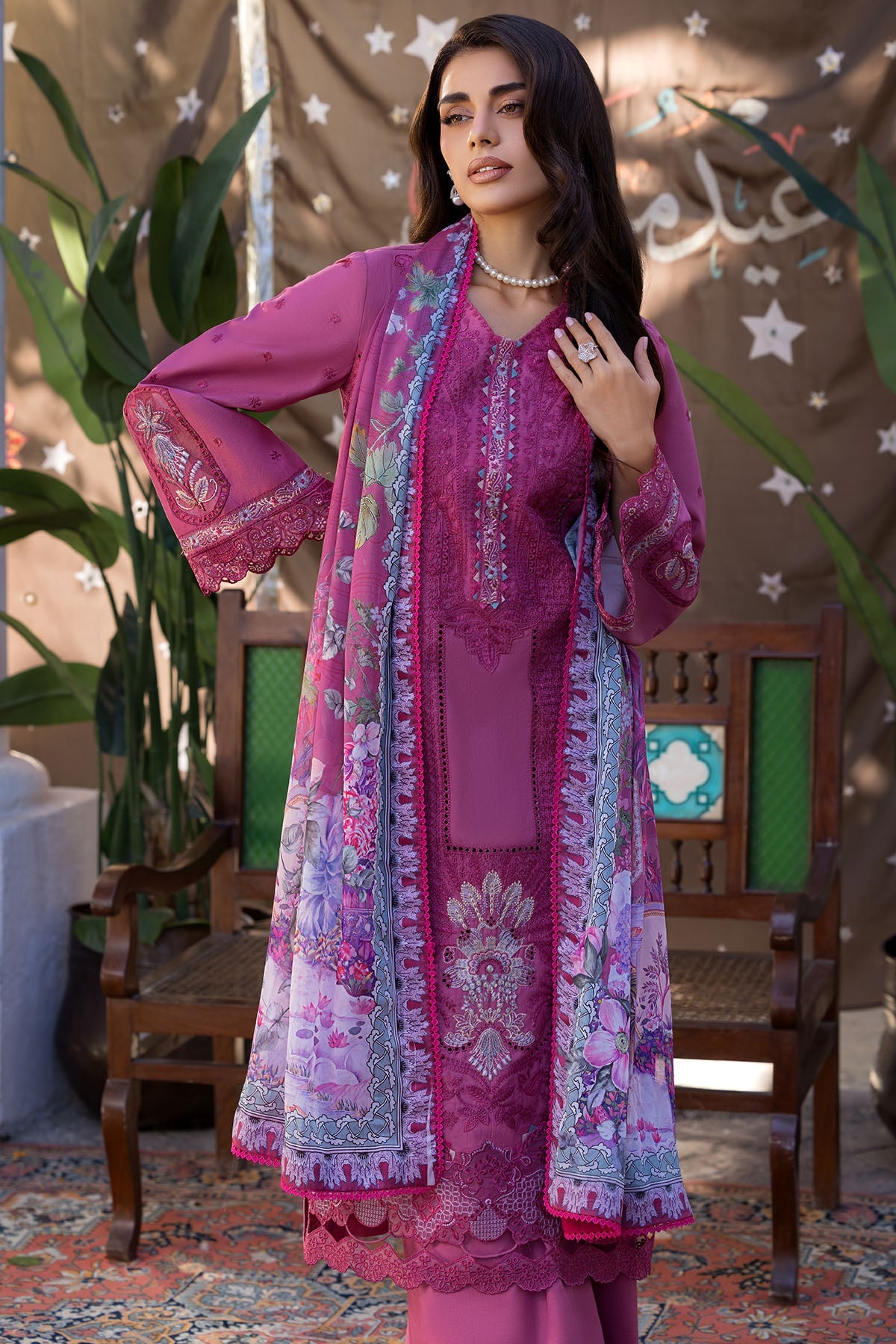 5939-ISA EMBROIDERED LAWN STITCHED