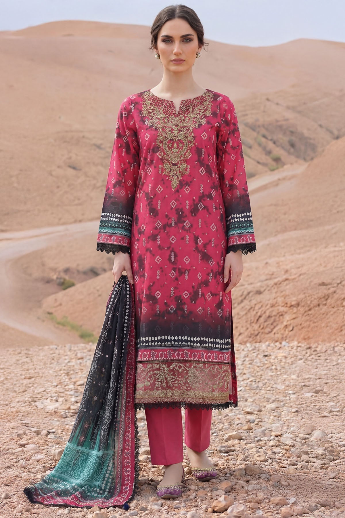5973-SILVA EMBROIDERED LAWN UNSTITCHED
