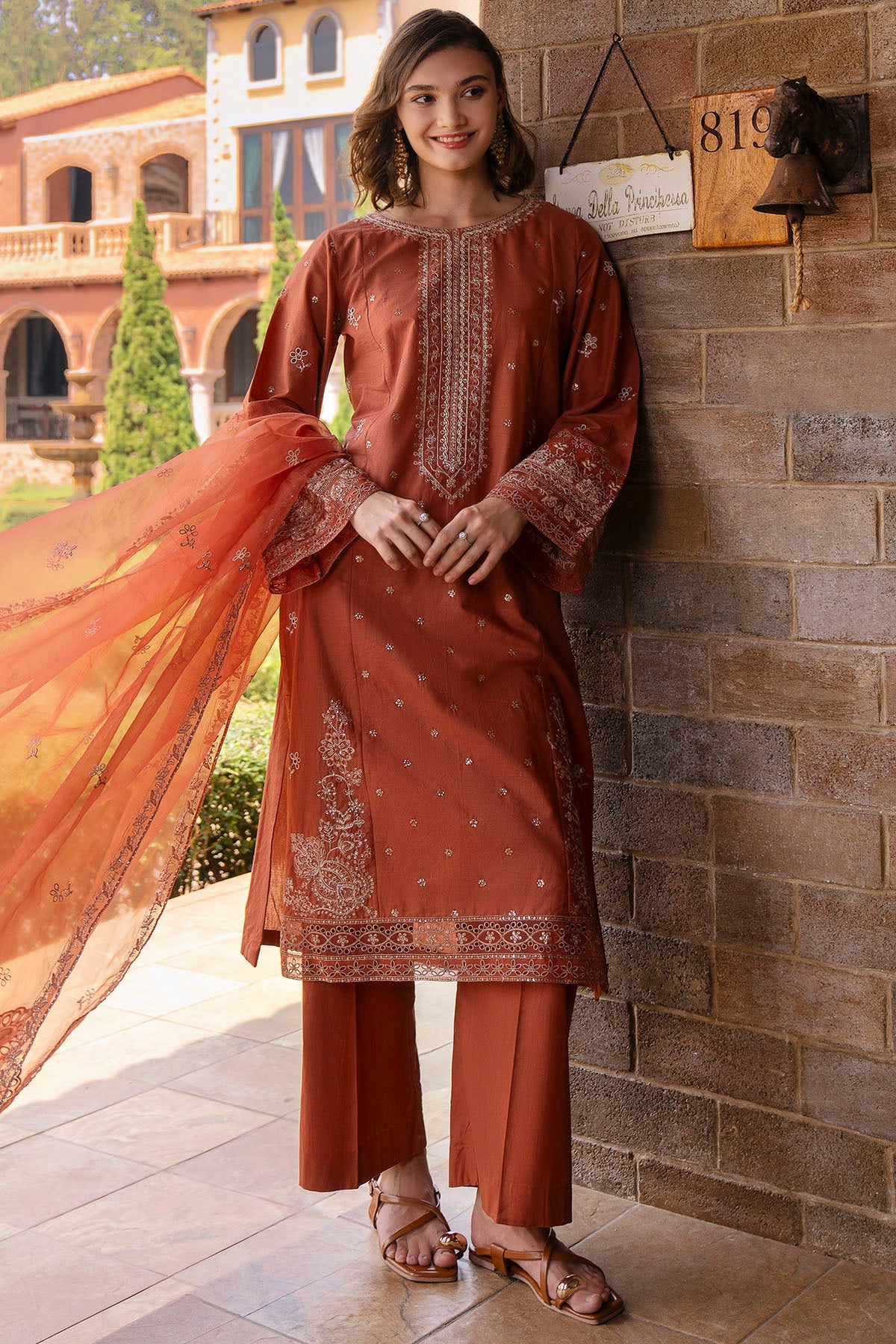 5994-LIMA EMBROIDERED LAWN STITCHED