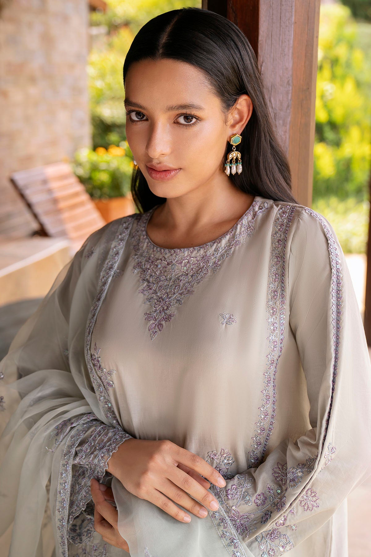 5995-FRAGOLA EMBROIDERED LAWN STITCHED