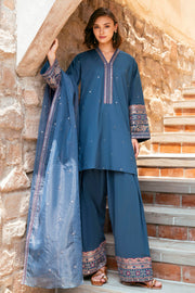 5998-ANANAS EMBROIDERED LAWN STITCHED