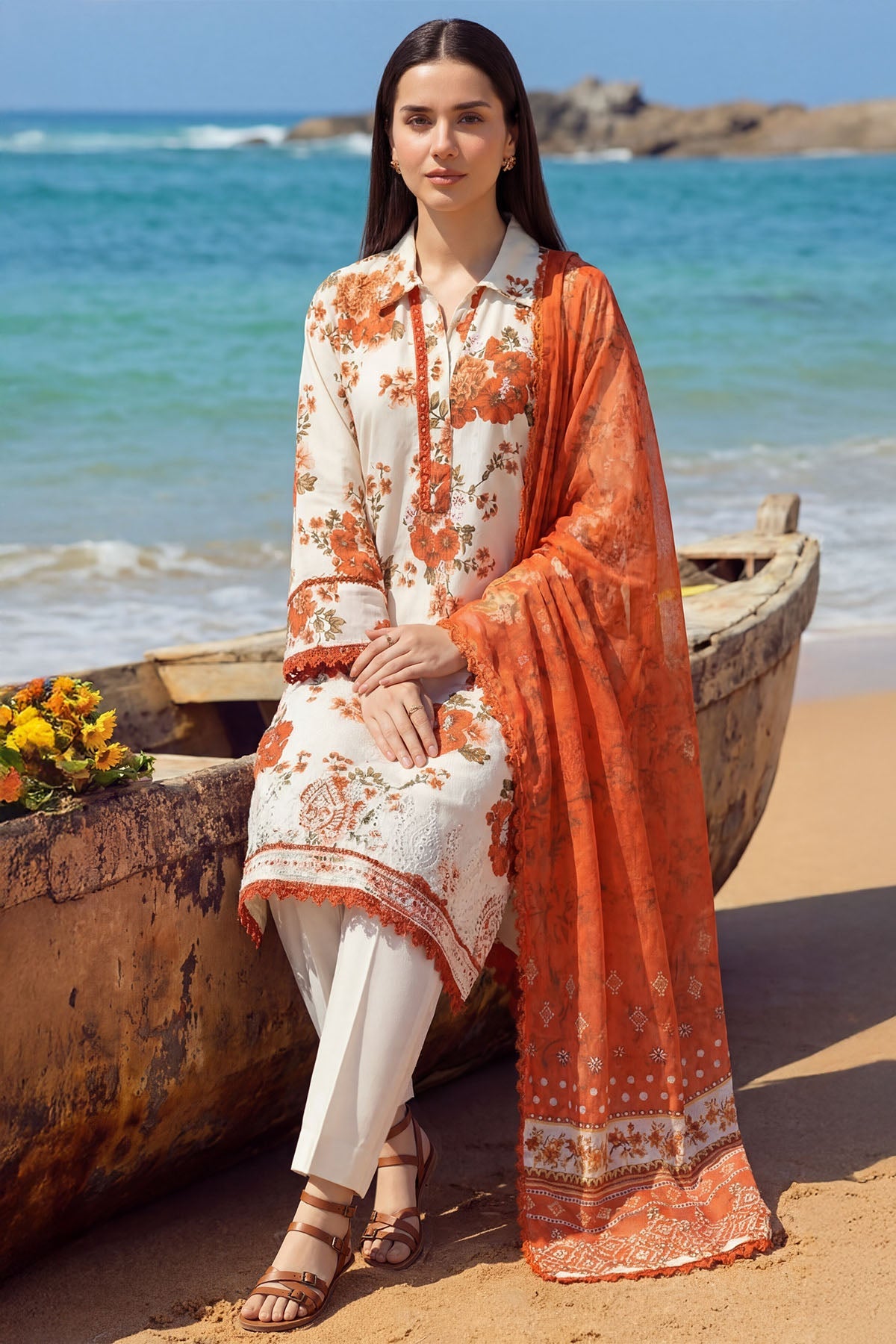 6002-MIST EMBROIDERED LAWN UNSTITCHED