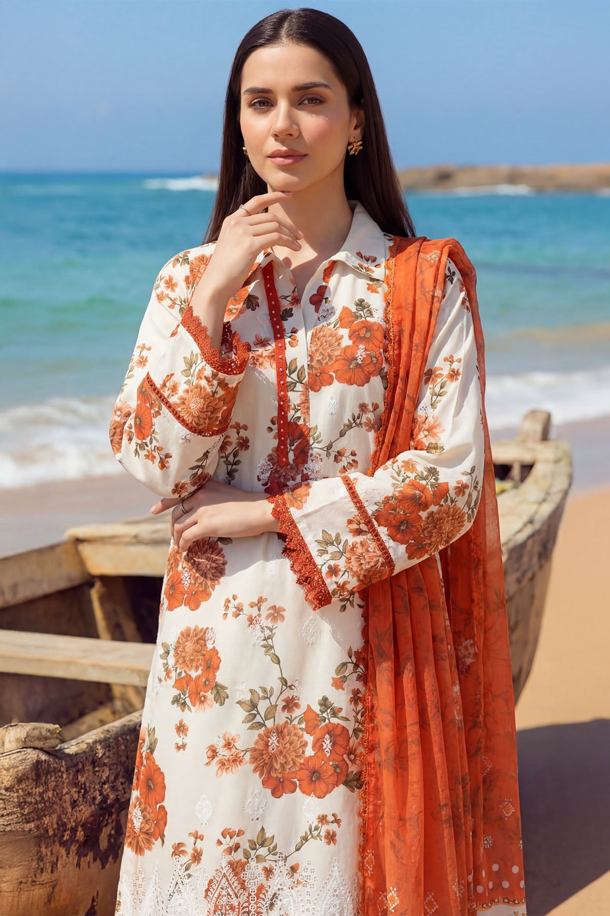 6002-MIST EMBROIDERED LAWN UNSTITCHED
