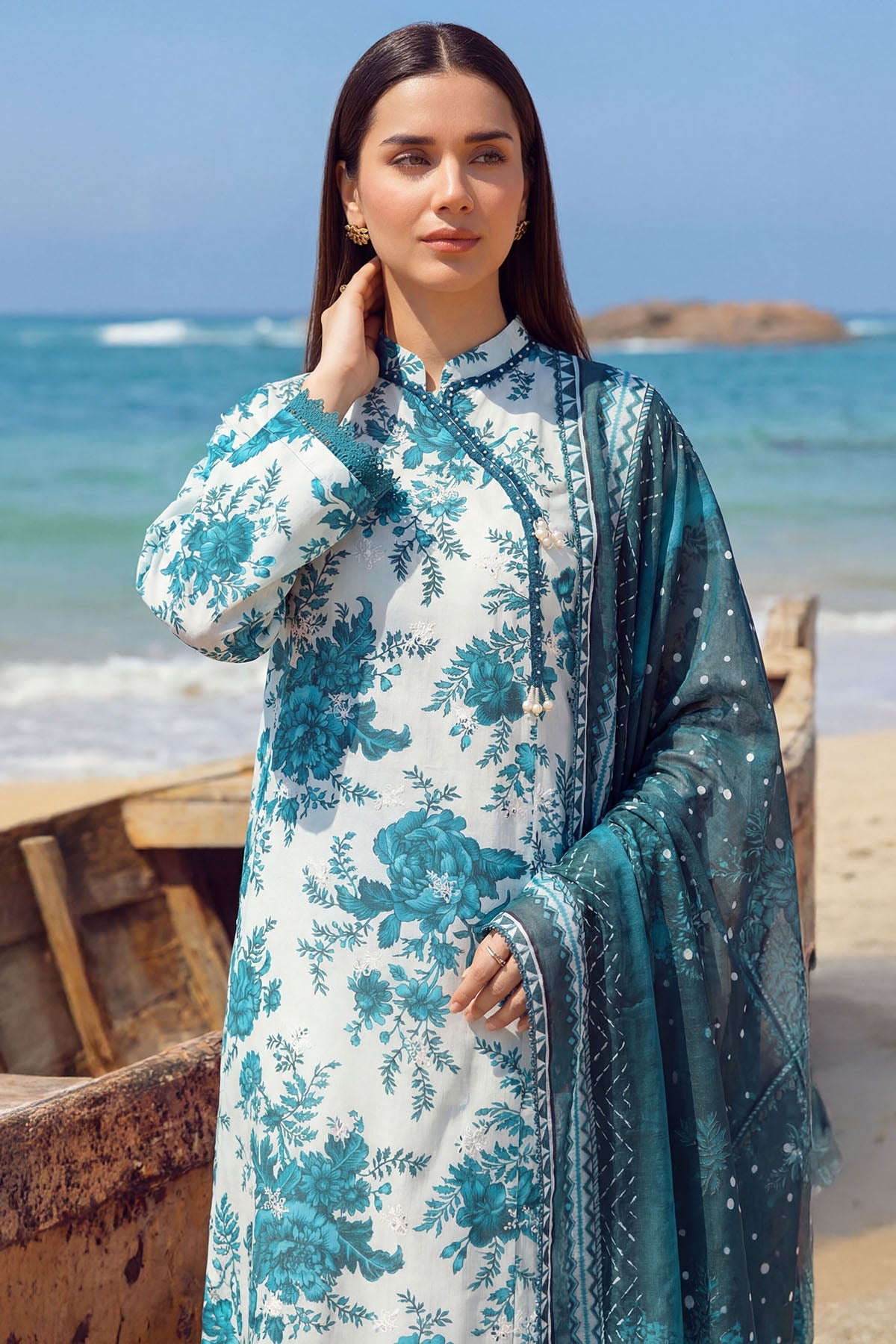 6004-SPRING BLOOM EMBROIDERED LAWN UNSTITCHED