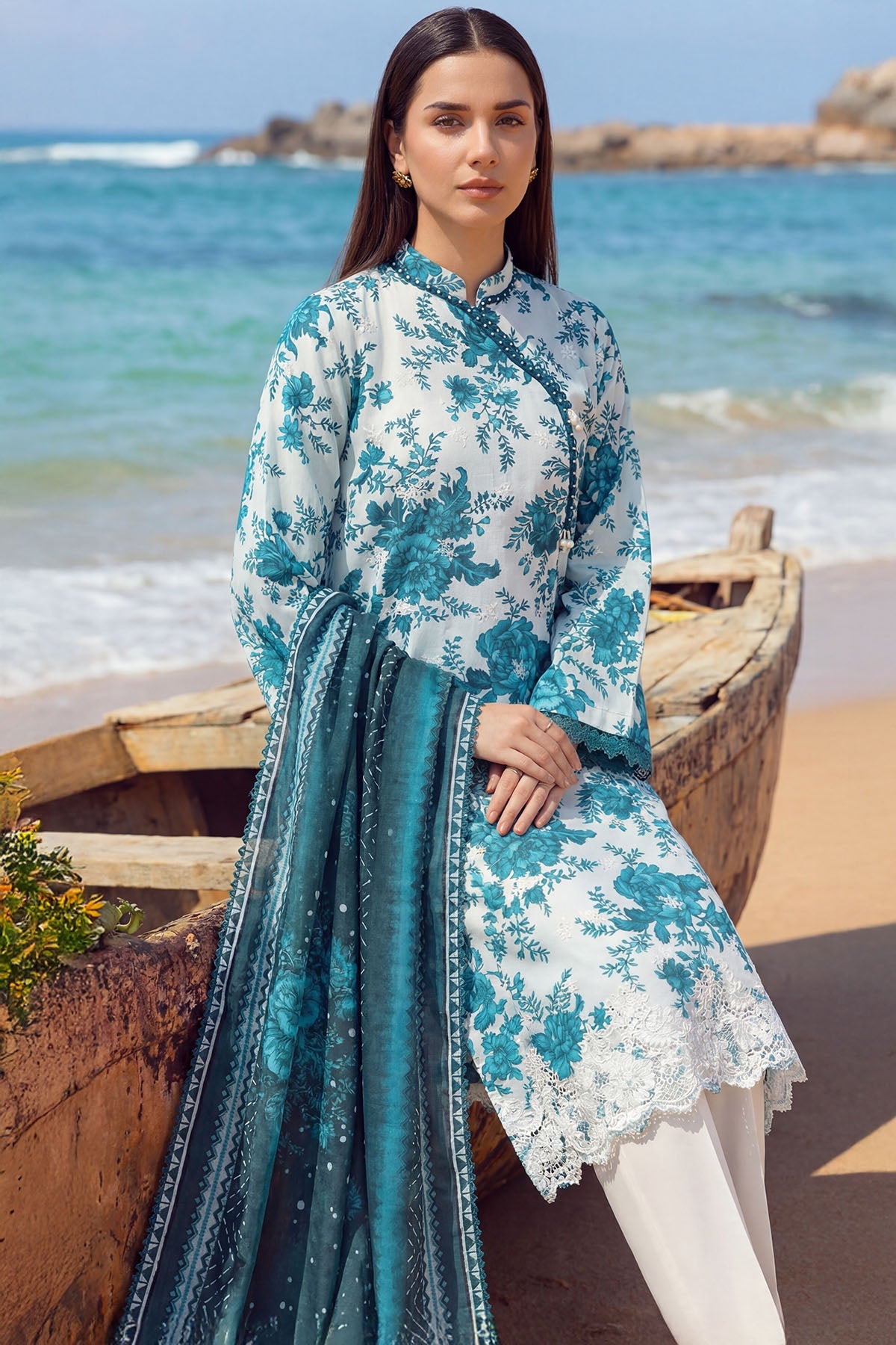 6004-SPRING BLOOM EMBROIDERED LAWN UNSTITCHED
