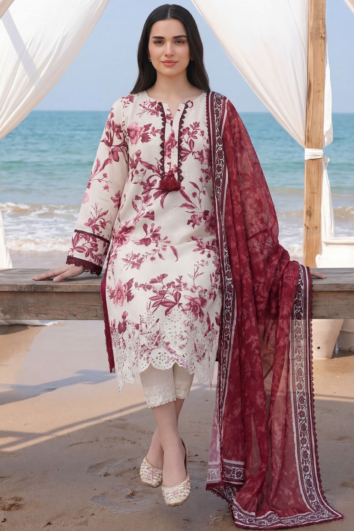 6007-ZURI EMBROIDERED LAWN UNSTITCHED