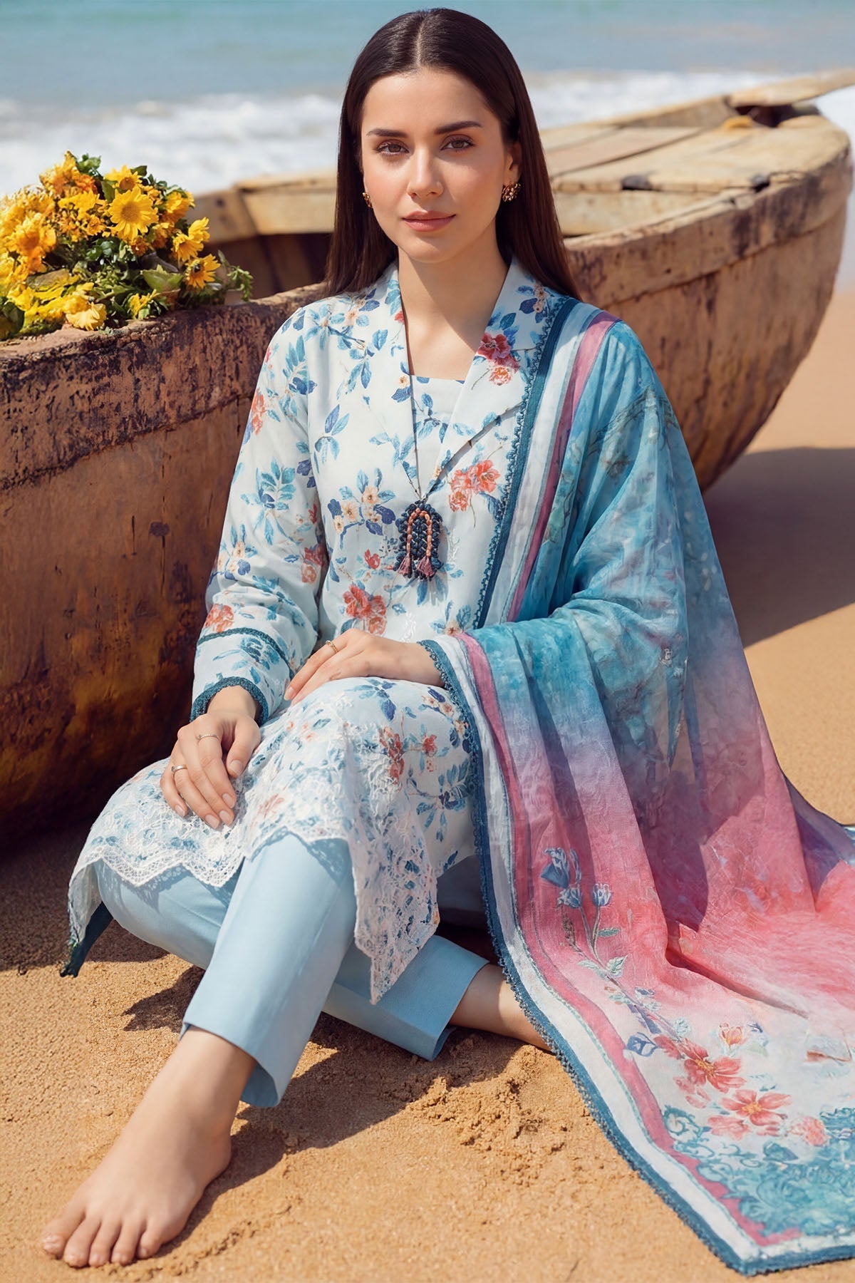 6009-LUNA EMBROIDERED LAWN UNSTITCHED