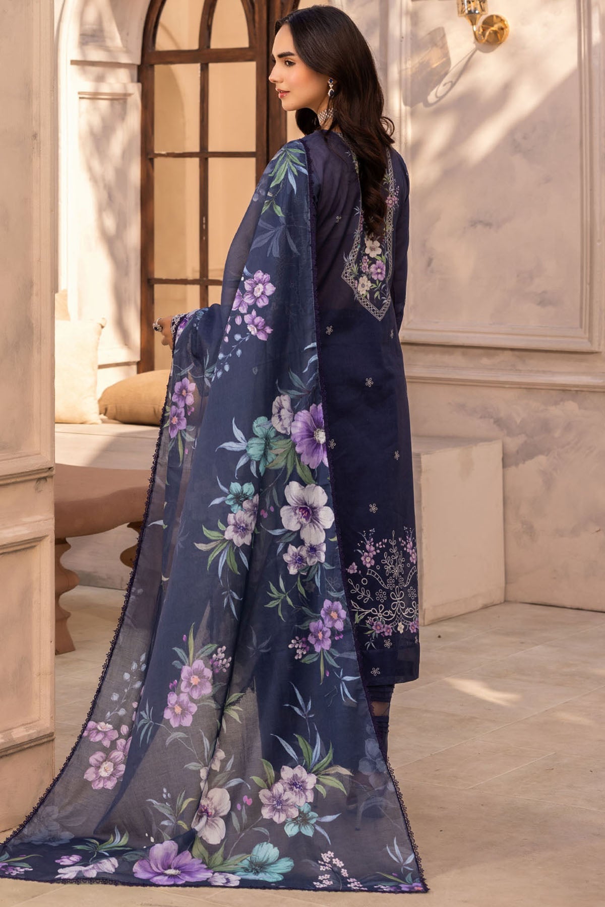 6015-BARELLE EMBROIDERED LAWN UNSTITCHED