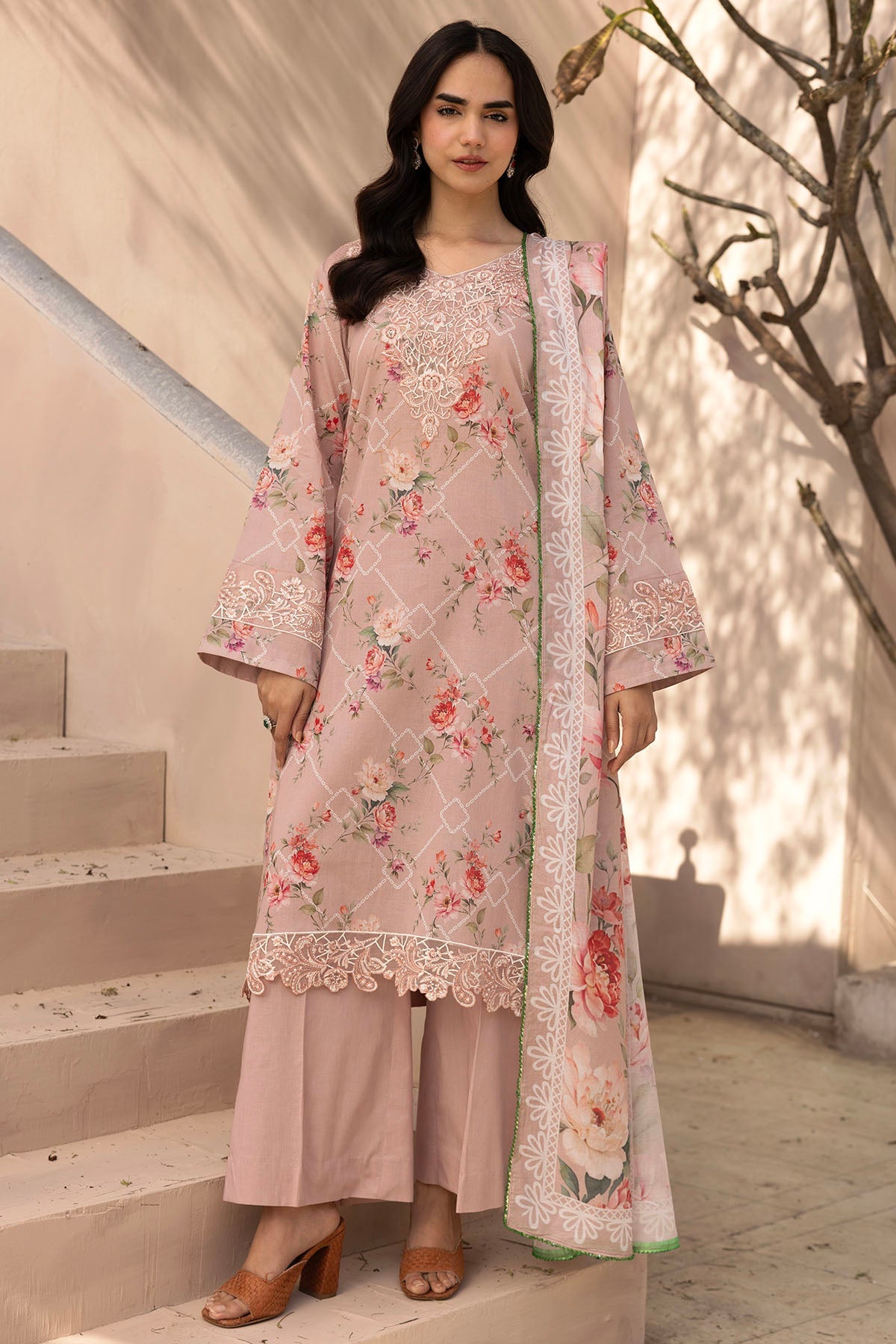 6018-MOONVEIL EMBROIDERED LAWN STITCHED