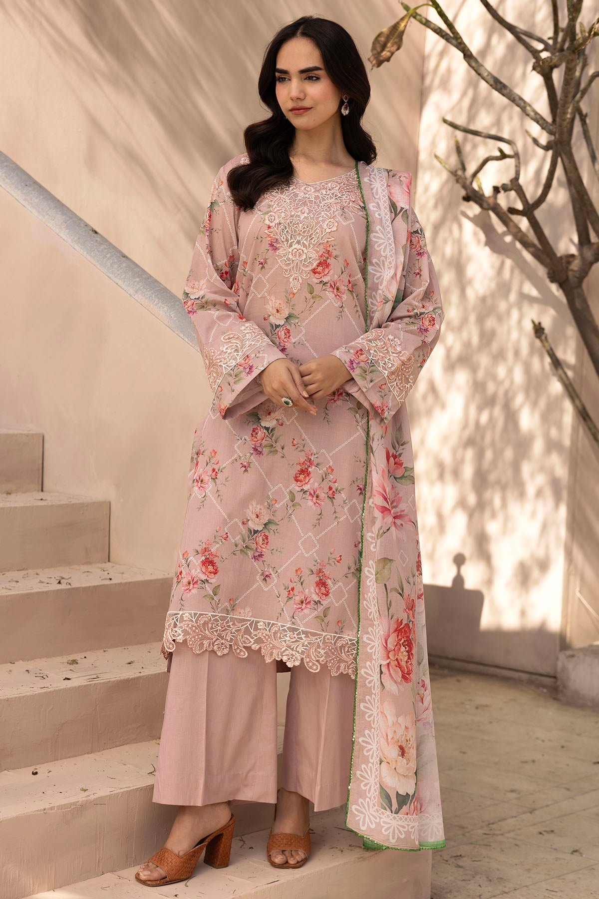 6018-MOONVEIL EMBROIDERED LAWN STITCHED