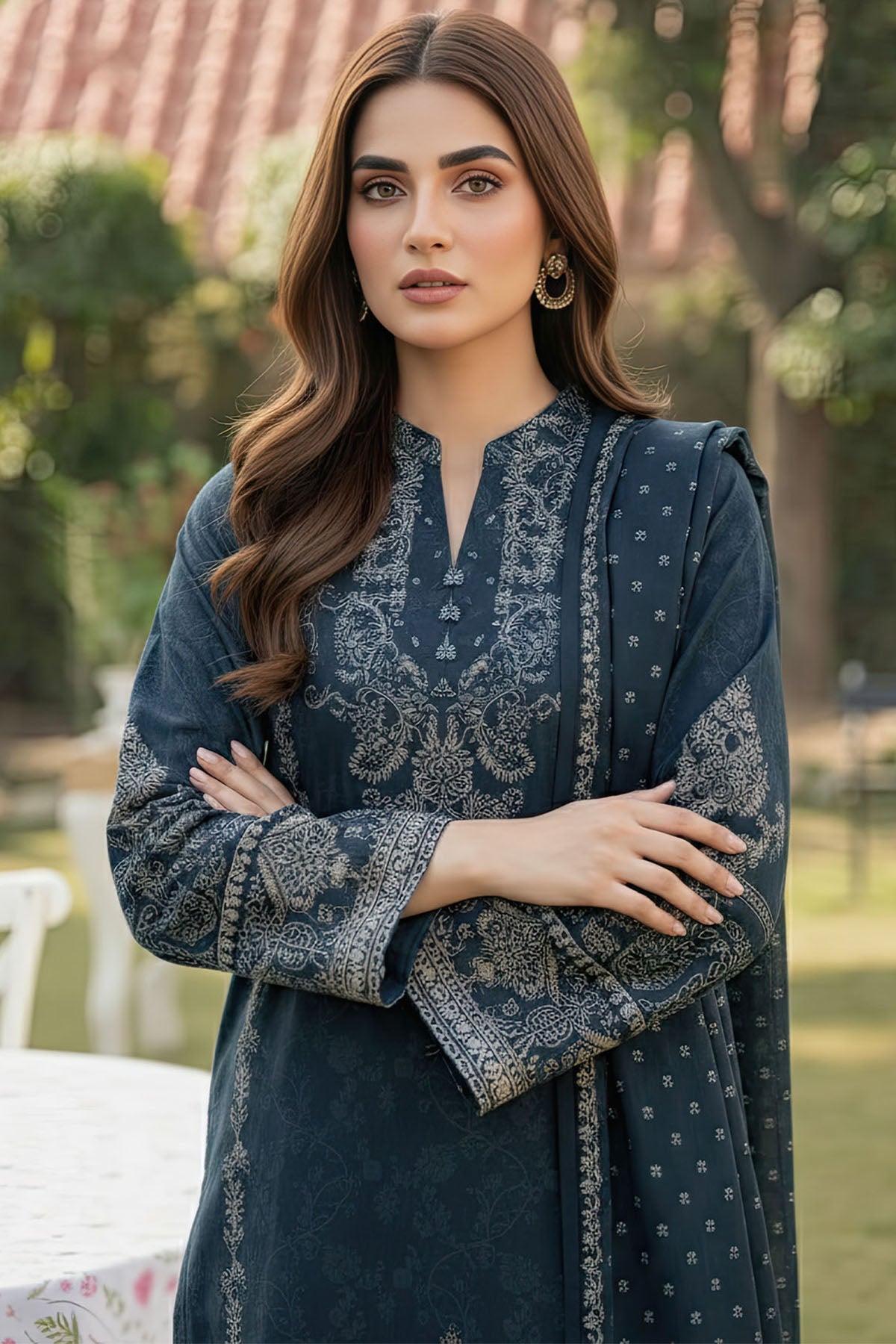 6030-AMBER DIGITAL PRINTED LAWN UNSTITCHED