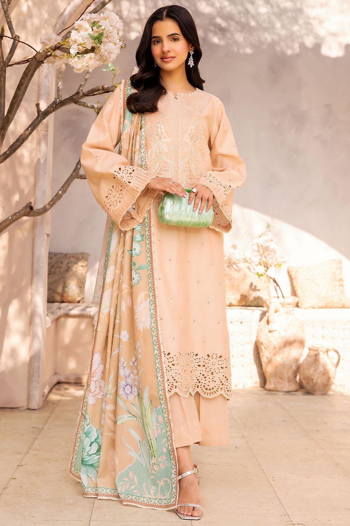 6036-HALA EMBROIDERED LAWN STITCHED