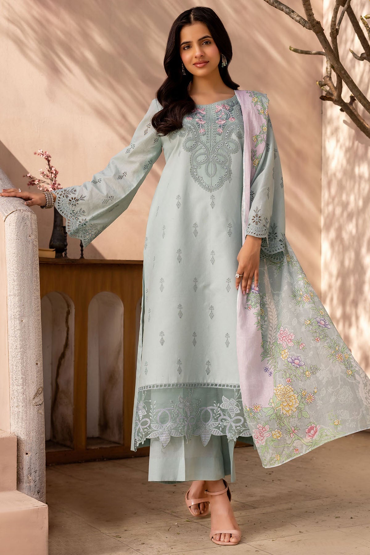 6039-HANA EMBROIDERED LAWN UNSTITCHED