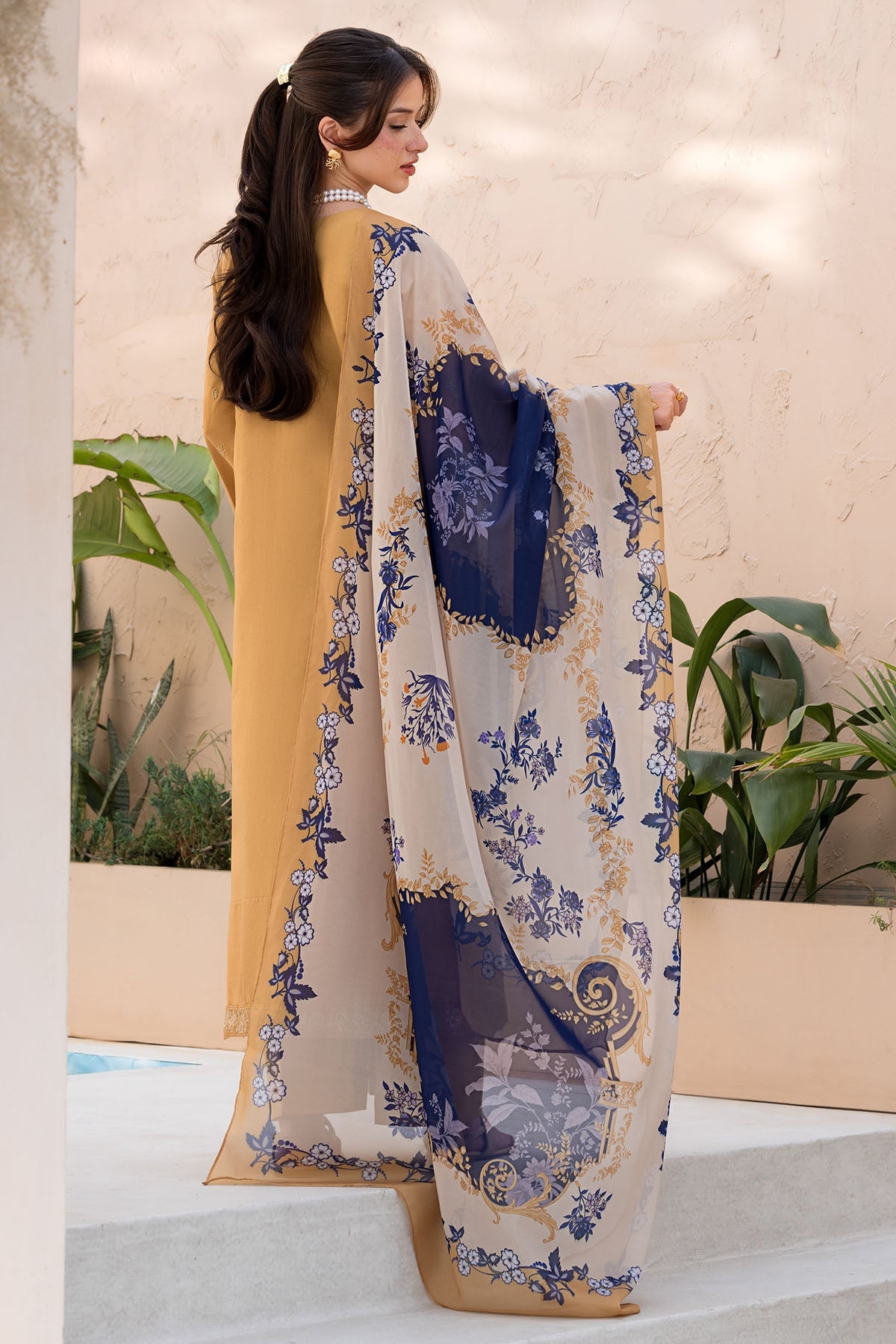 6061-FLORENCE EMBROIDERED LAWN STITCHED