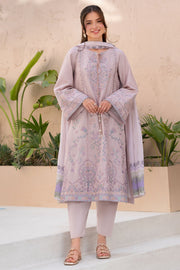 6062-INDIGO EMBROIDERED LAWN STITCHED