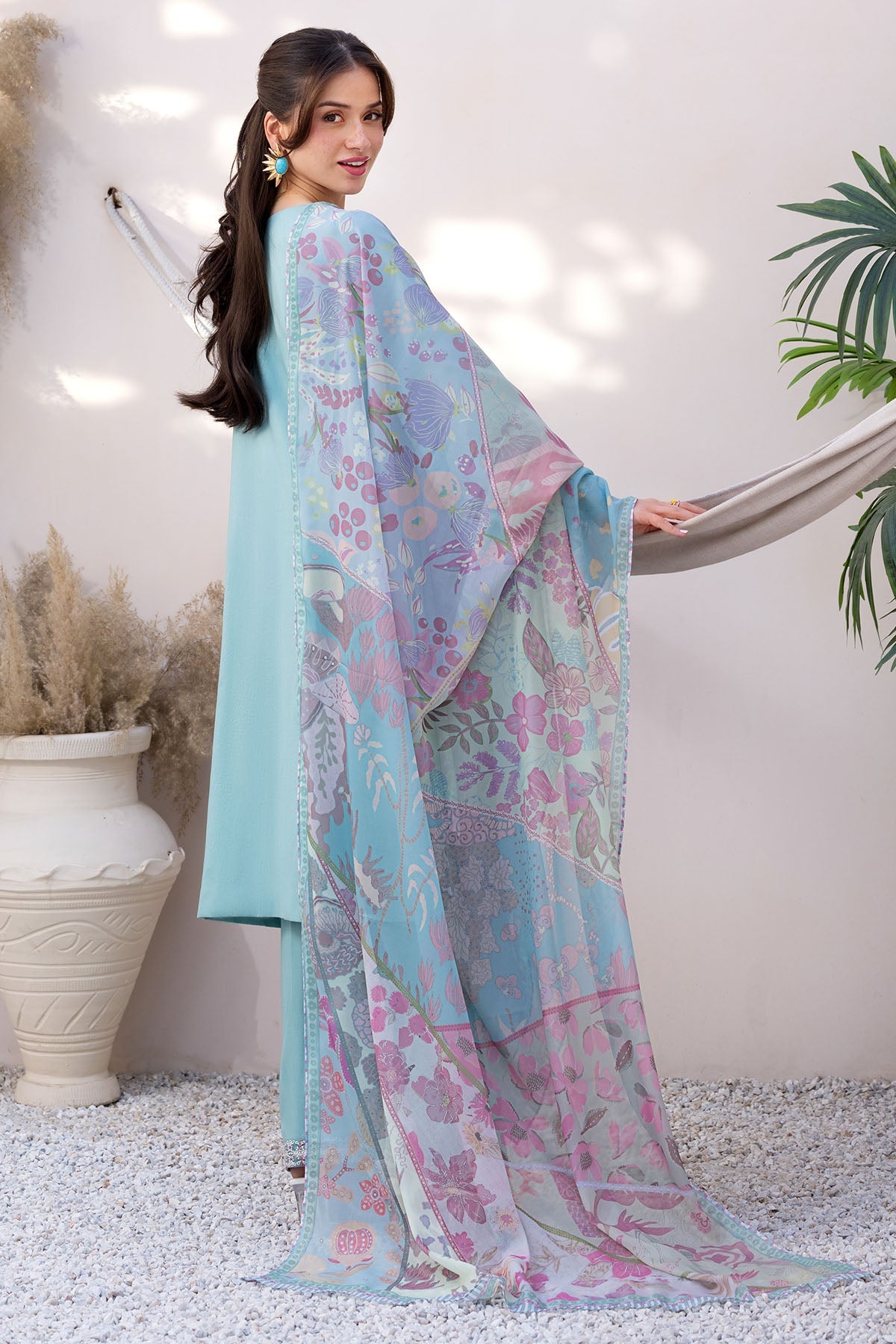 6065-ELOWYN EMBROIDERED LAWN STITCHED