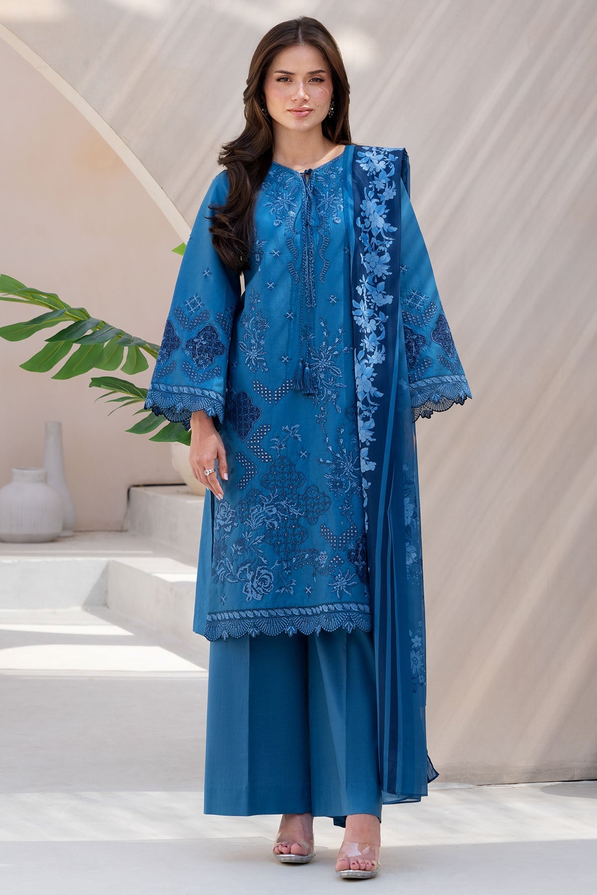 6068-FRANCES EMBROIDERED LAWN STITCHED