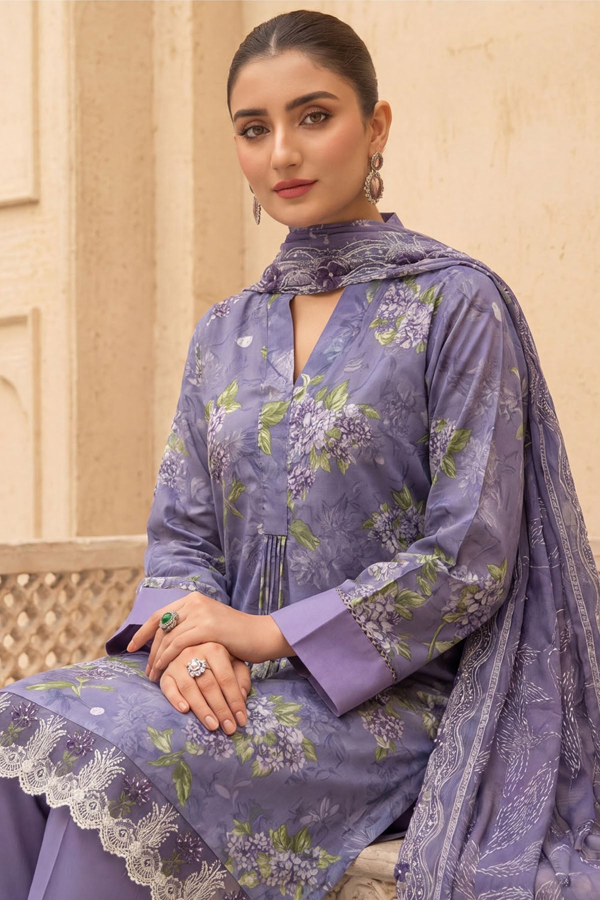6082-MAI EMBROIDERED LAWN UNSTITCHED