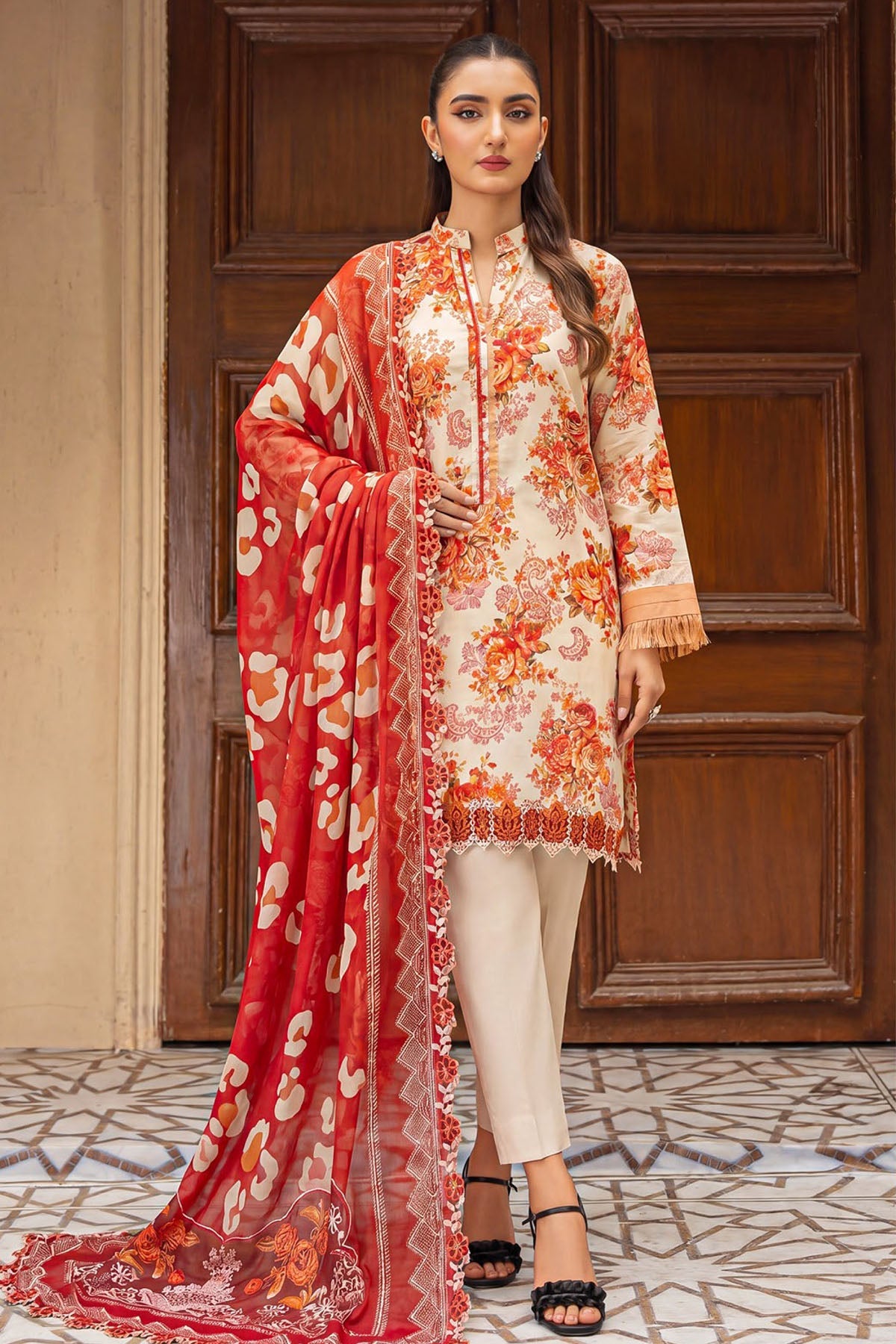 6086-TIVA EMBROIDERED LAWN UNSTITCHED