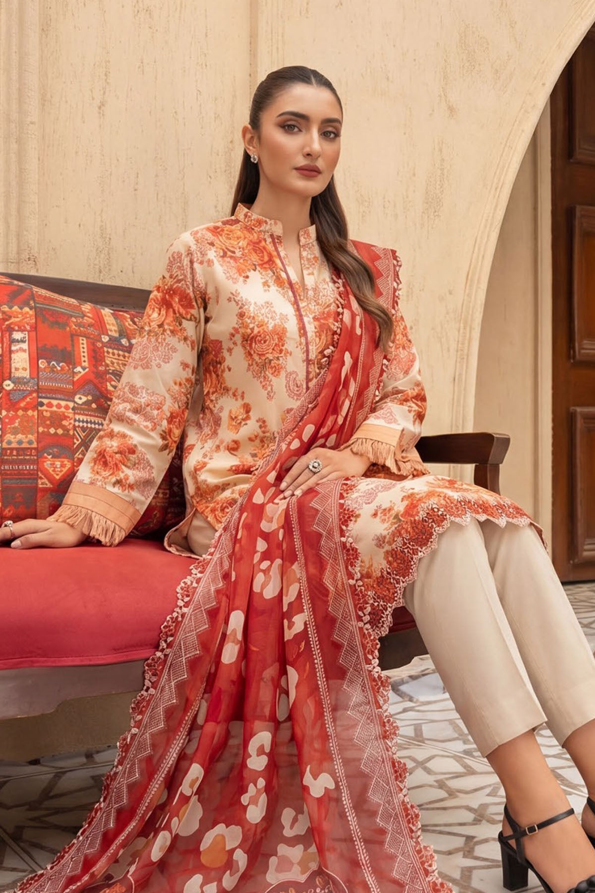6086-TIVA EMBROIDERED LAWN UNSTITCHED