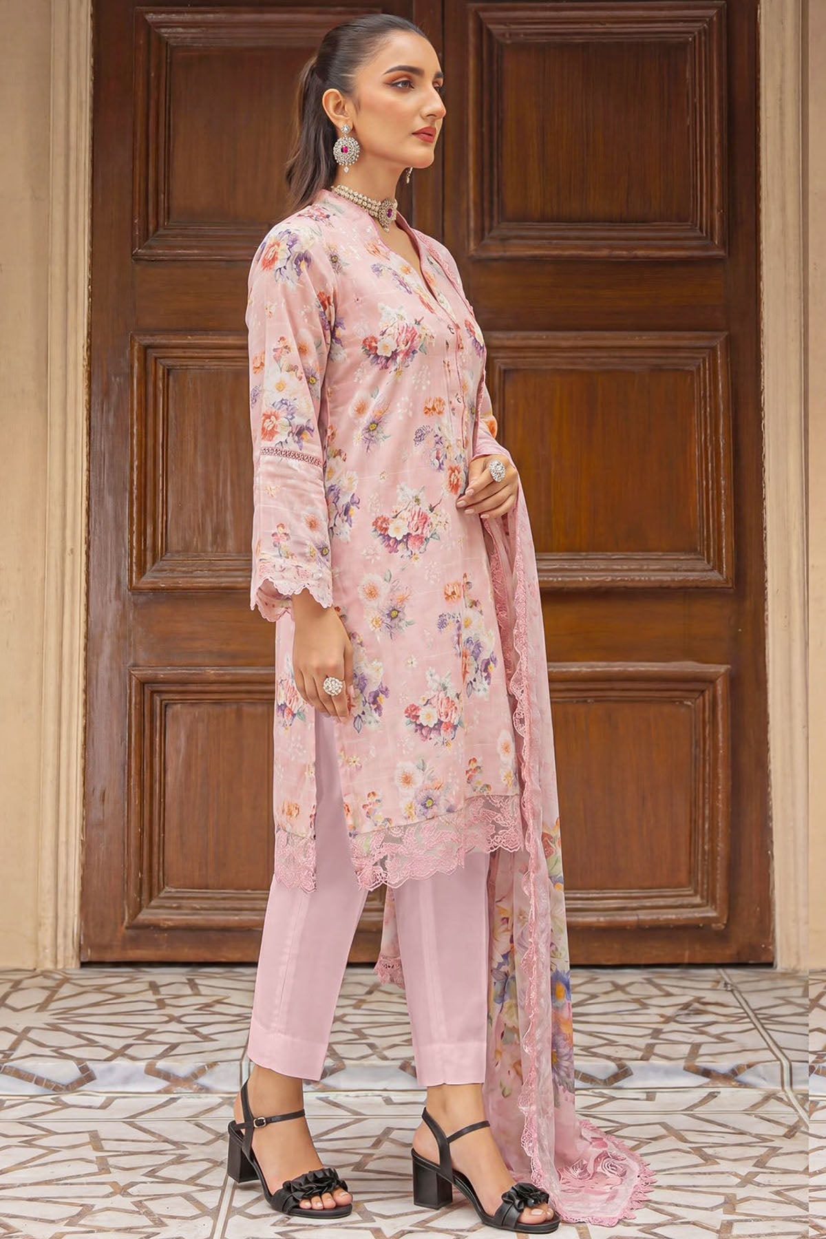6087-SELA EMBROIDERED LAWN UNSTITCHED
