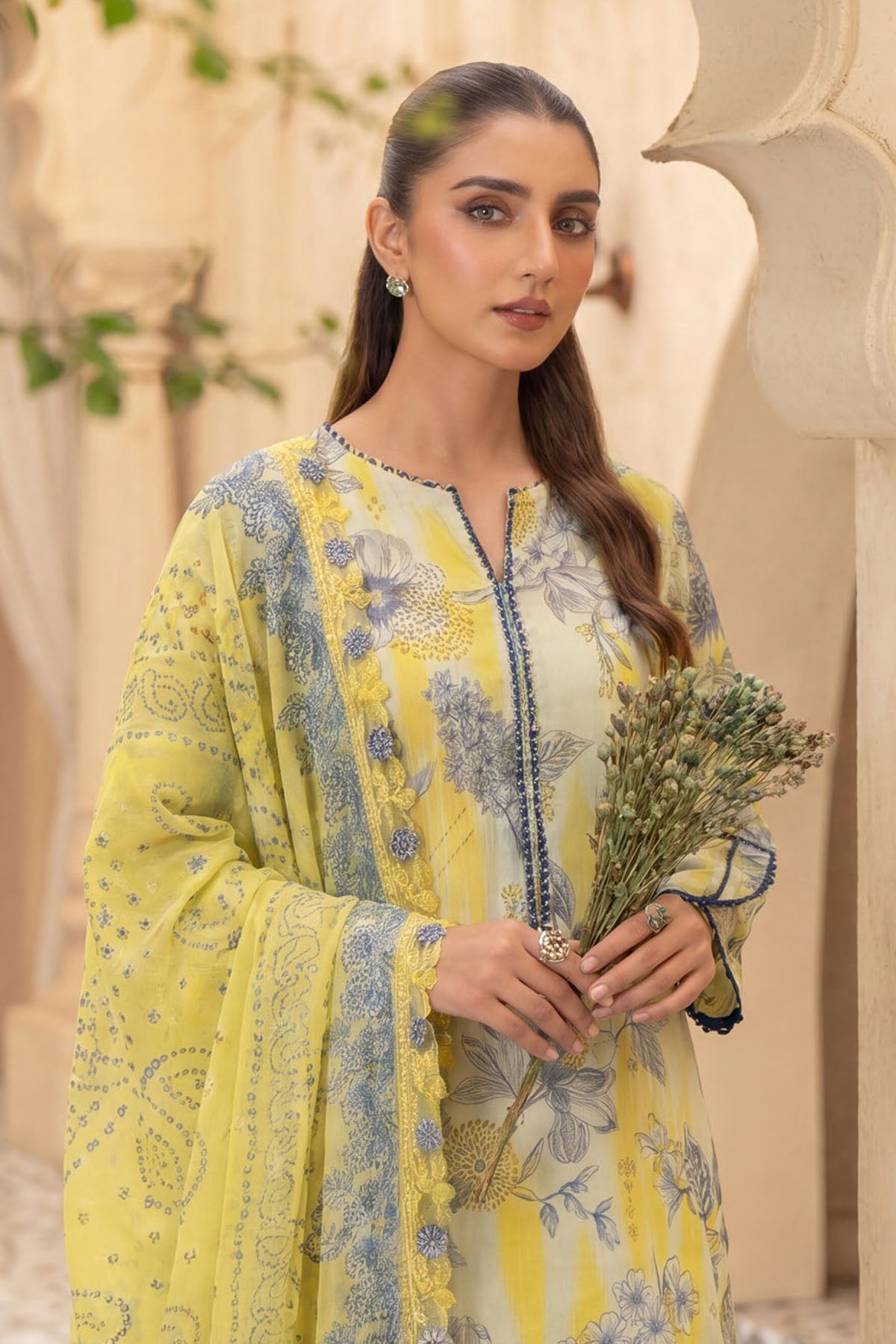 6088-NILA EMBROIDERED LAWN UNSTITCHED