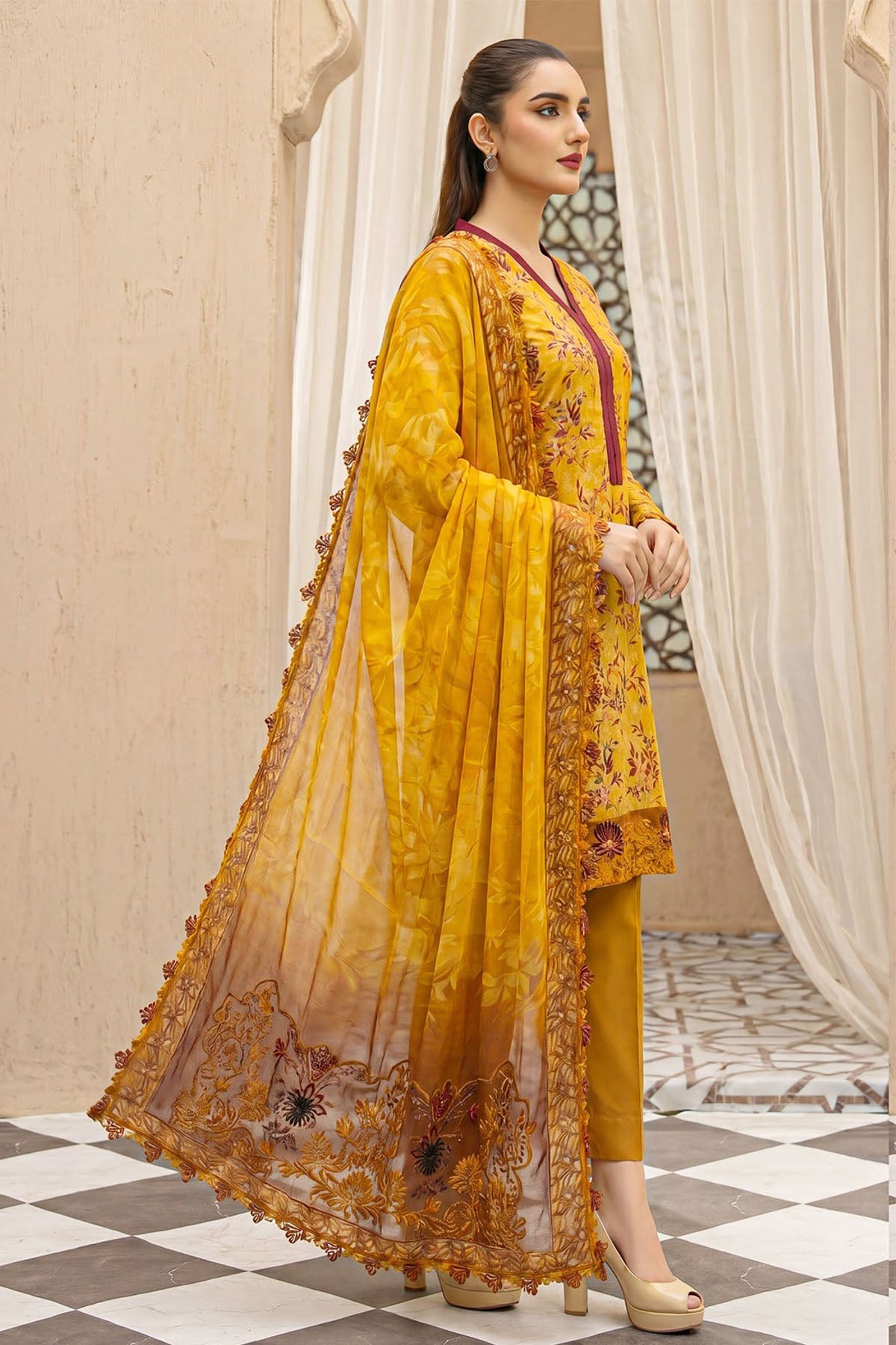 6089-NANYA EMBROIDERED LAWN UNSTITCHED