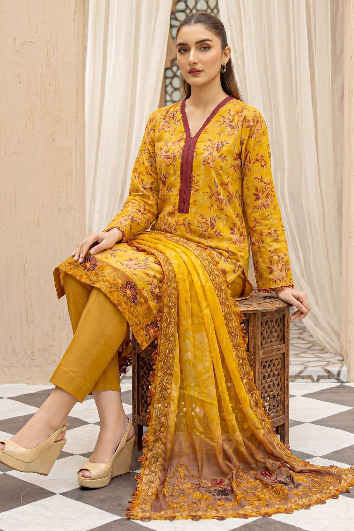 6089-NANYA EMBROIDERED LAWN UNSTITCHED