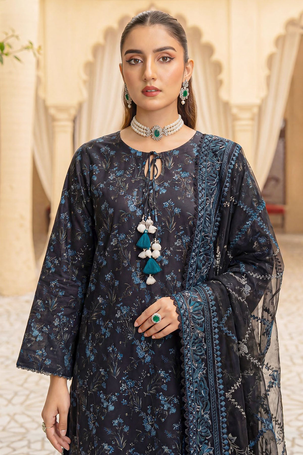 6090-AGNA EMBROIDERED LAWN UNSTITCHED