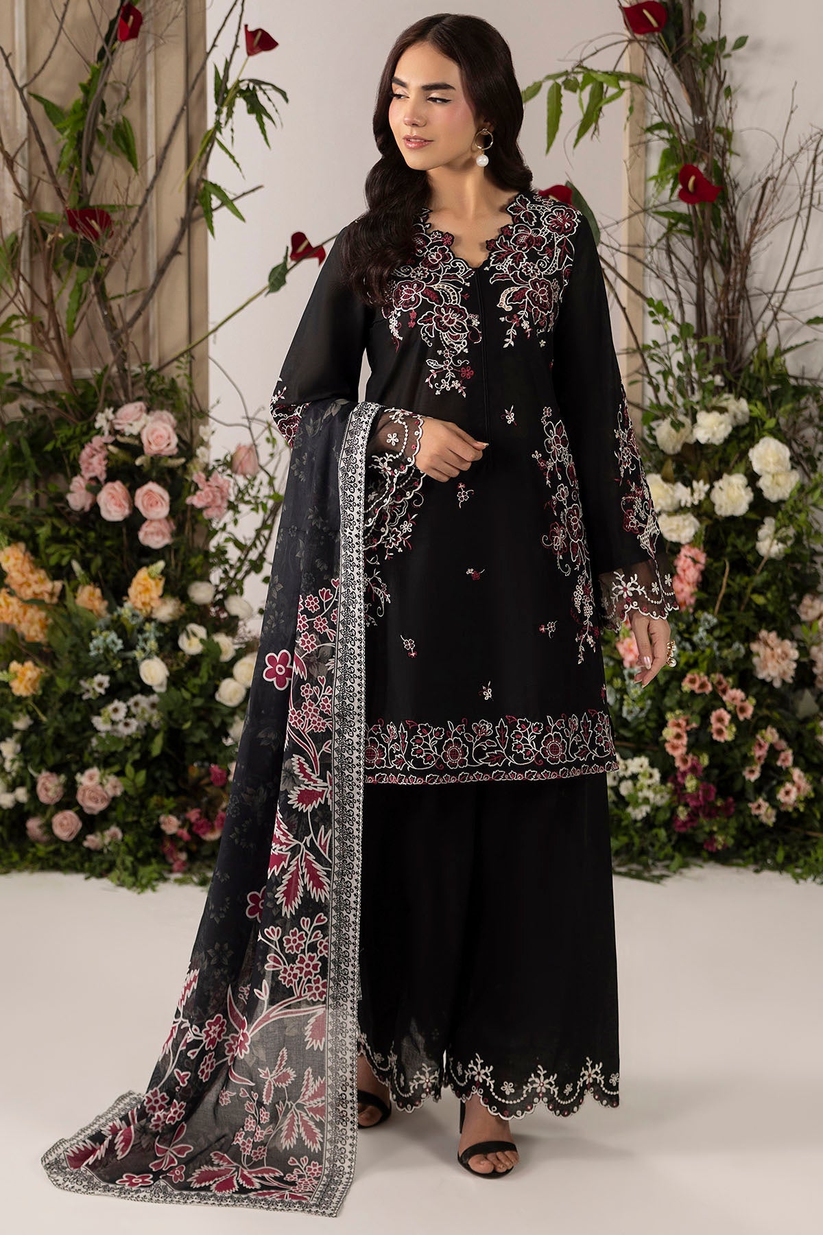 6102-MELA EMBROIDERED LAWN UNSTITCHED
