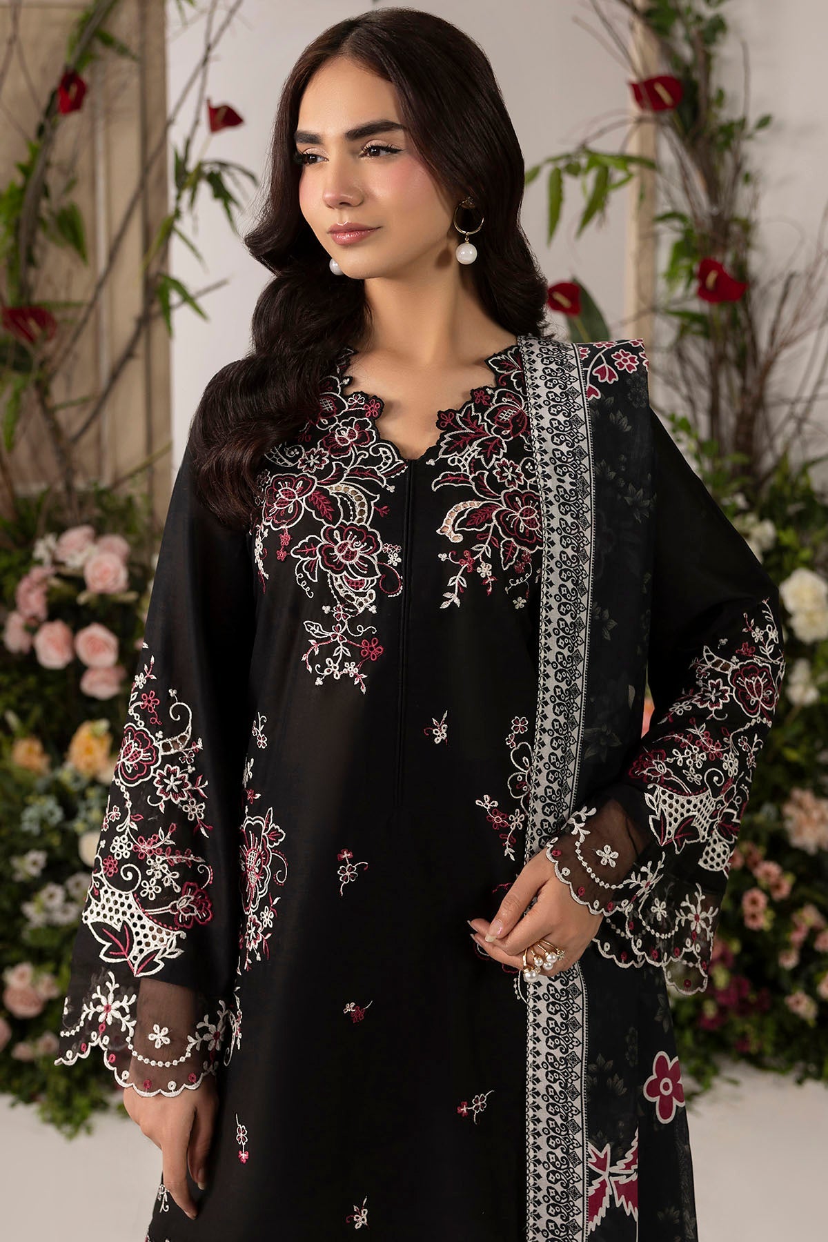 6102-MELA EMBROIDERED LAWN UNSTITCHED