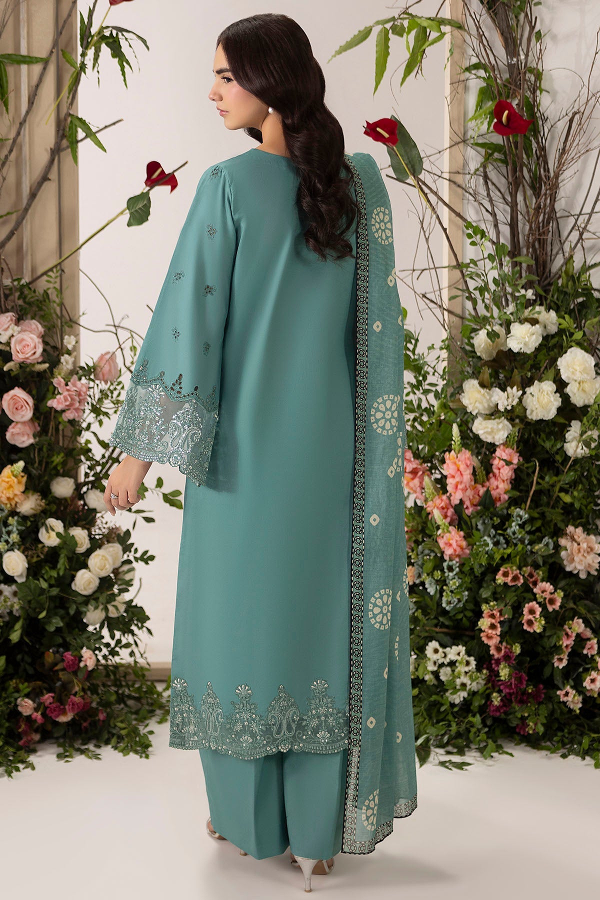 6104-CILIEGIA EMBROIDERED LAWN STITCHED