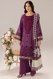 6108-MULBURRY EMBROIDERED LAWN STITCHED
