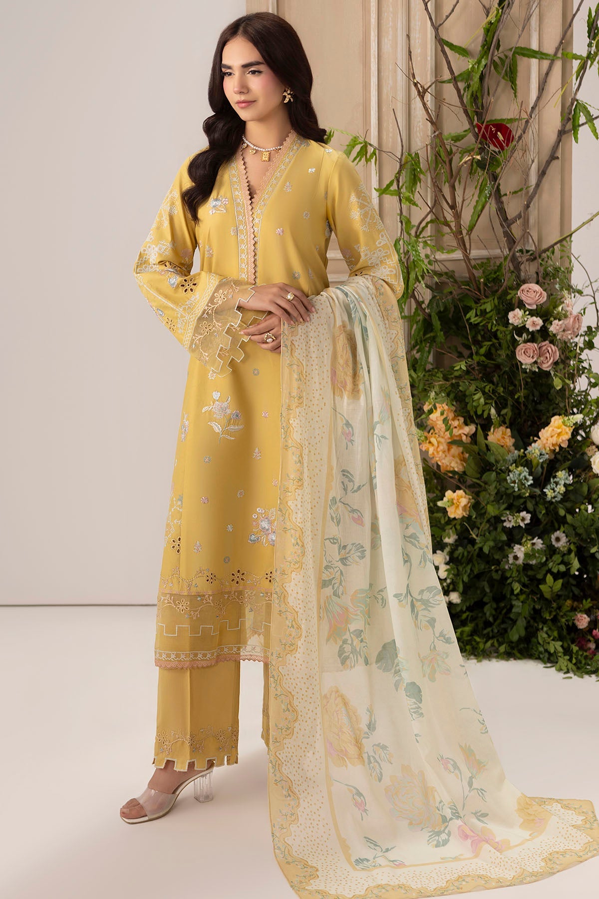 6110-ARANCIA EMBROIDERED LAWN STITCHED