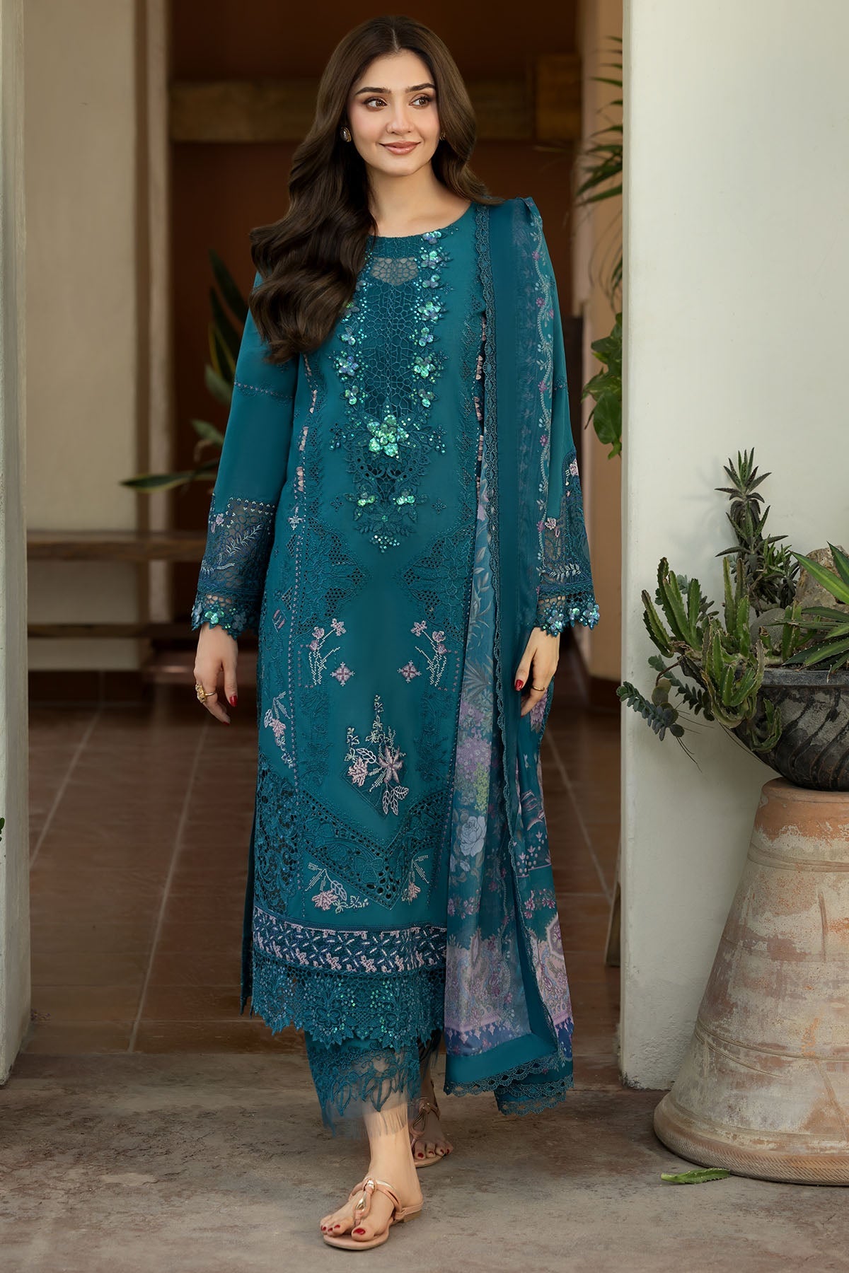6113-CALABRIA EMBROIDERED LAWN UNSTITCHED