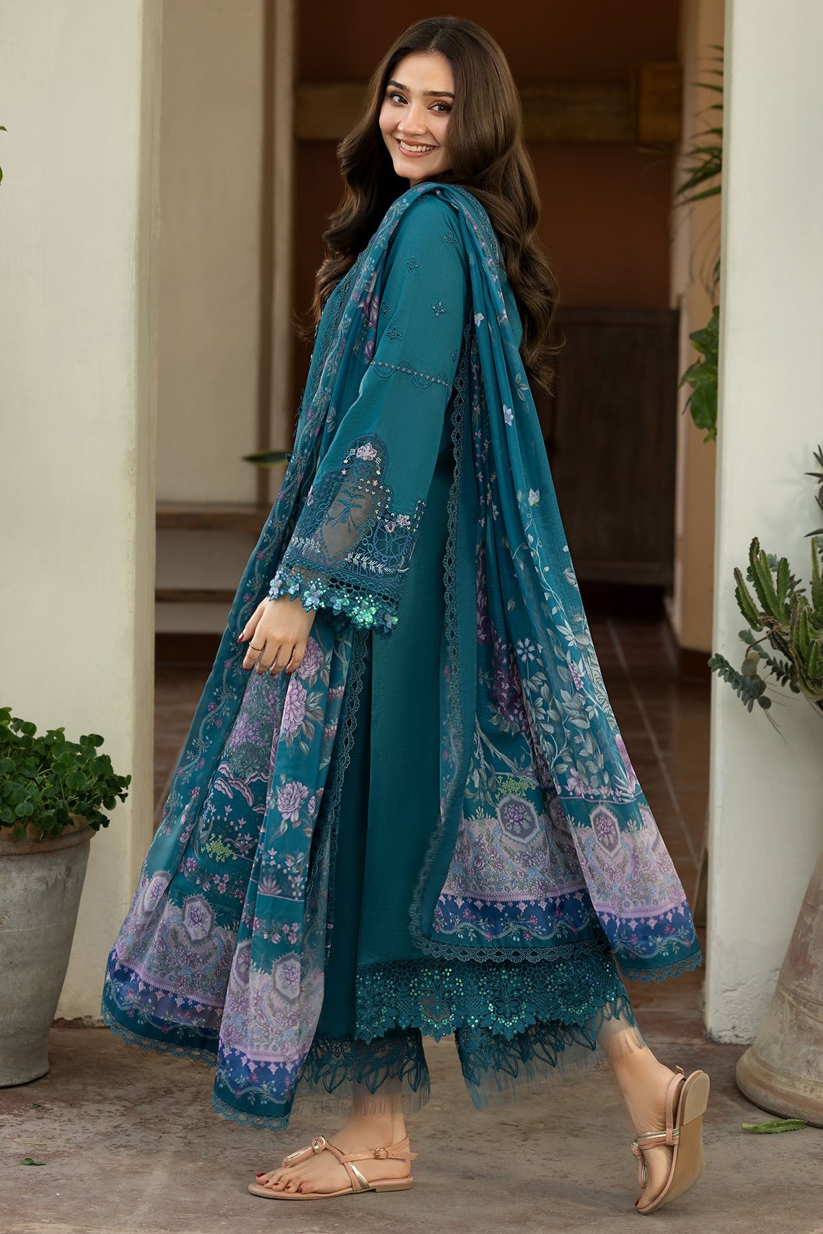 6113-CALABRIA EMBROIDERED LAWN UNSTITCHED