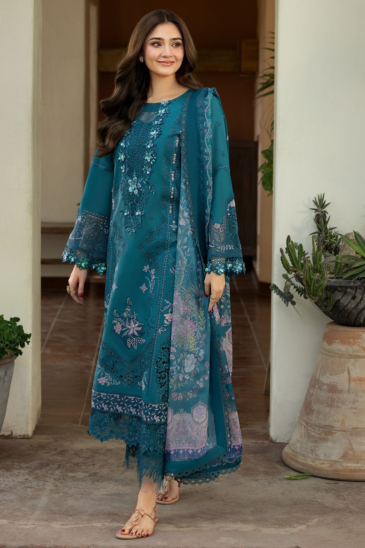 6113-CALABRIA EMBROIDERED LAWN UNSTITCHED
